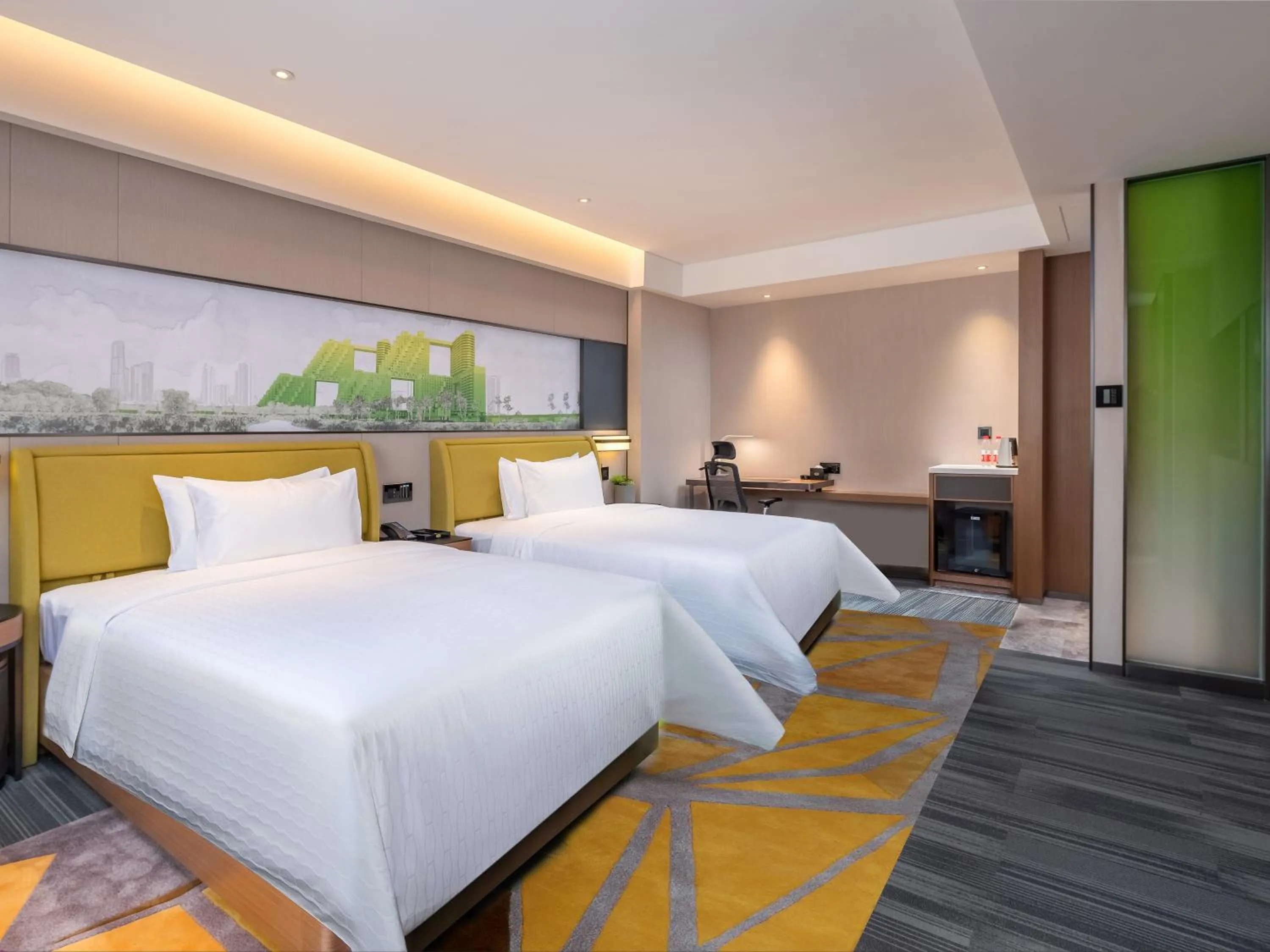 Bed in Hampton by Hilton Qinhuangdao Jinmeng Bay