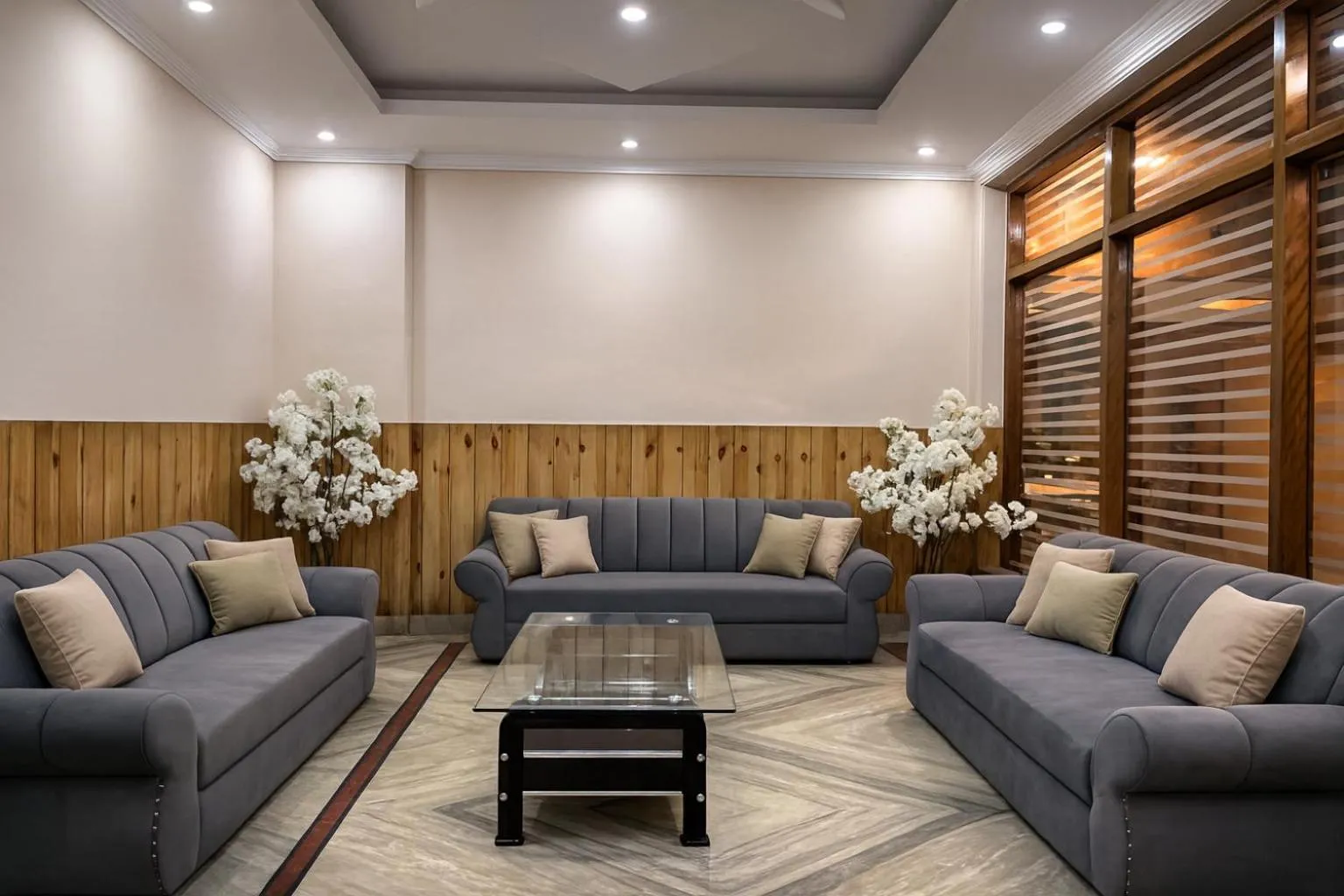 Living room in Mussoorie Residency