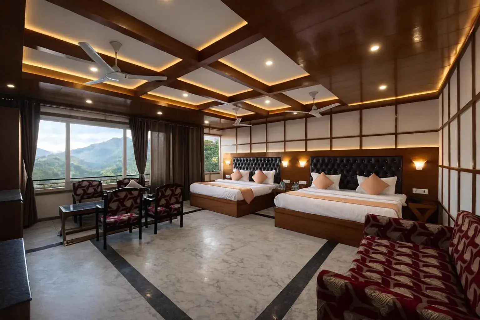 Family Room with Mountain View in Mussoorie Residency Family Room with Mountain View in Mussoorie Residency