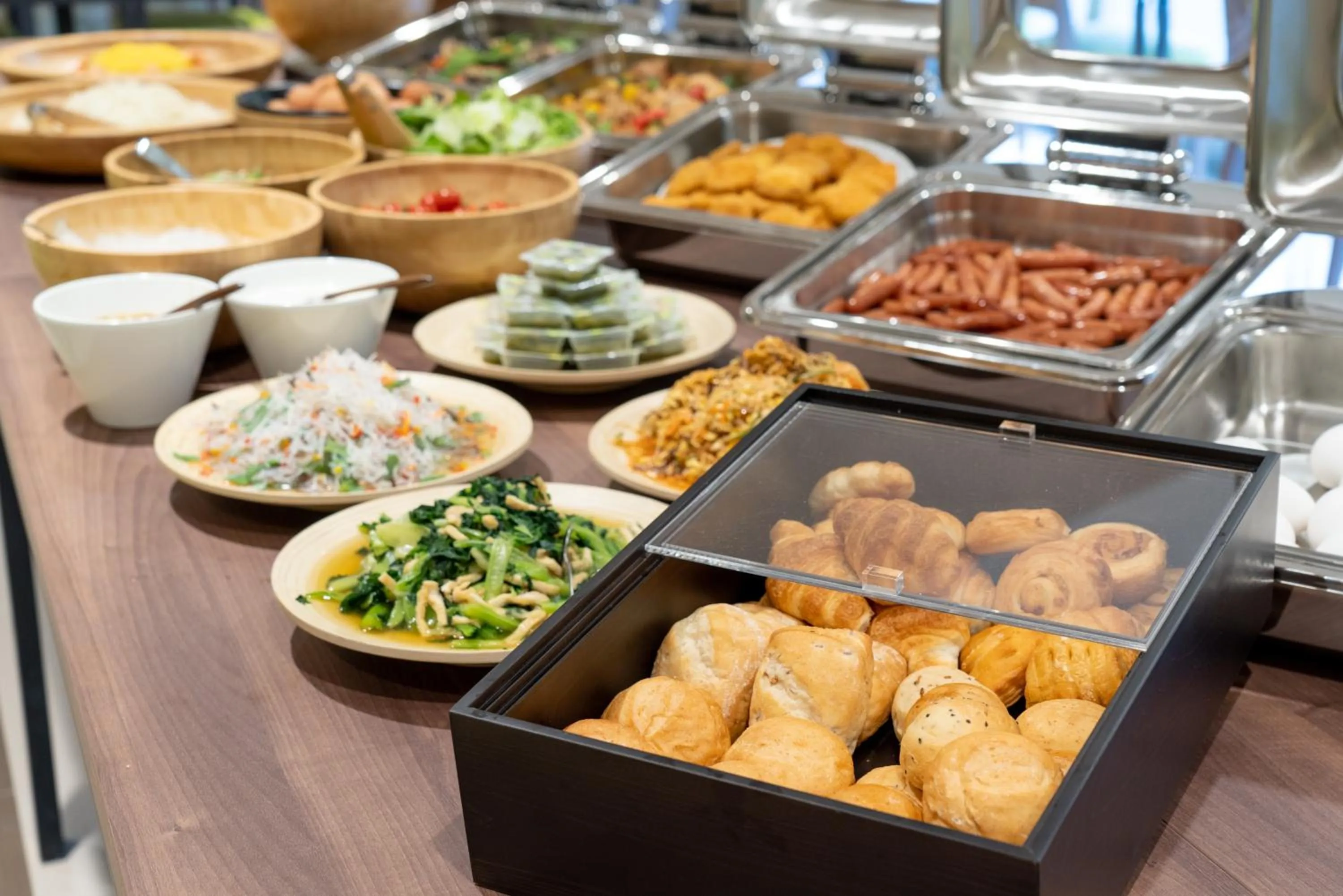 Buffet breakfast in Tabino Hotel Kurashiki Mizushima