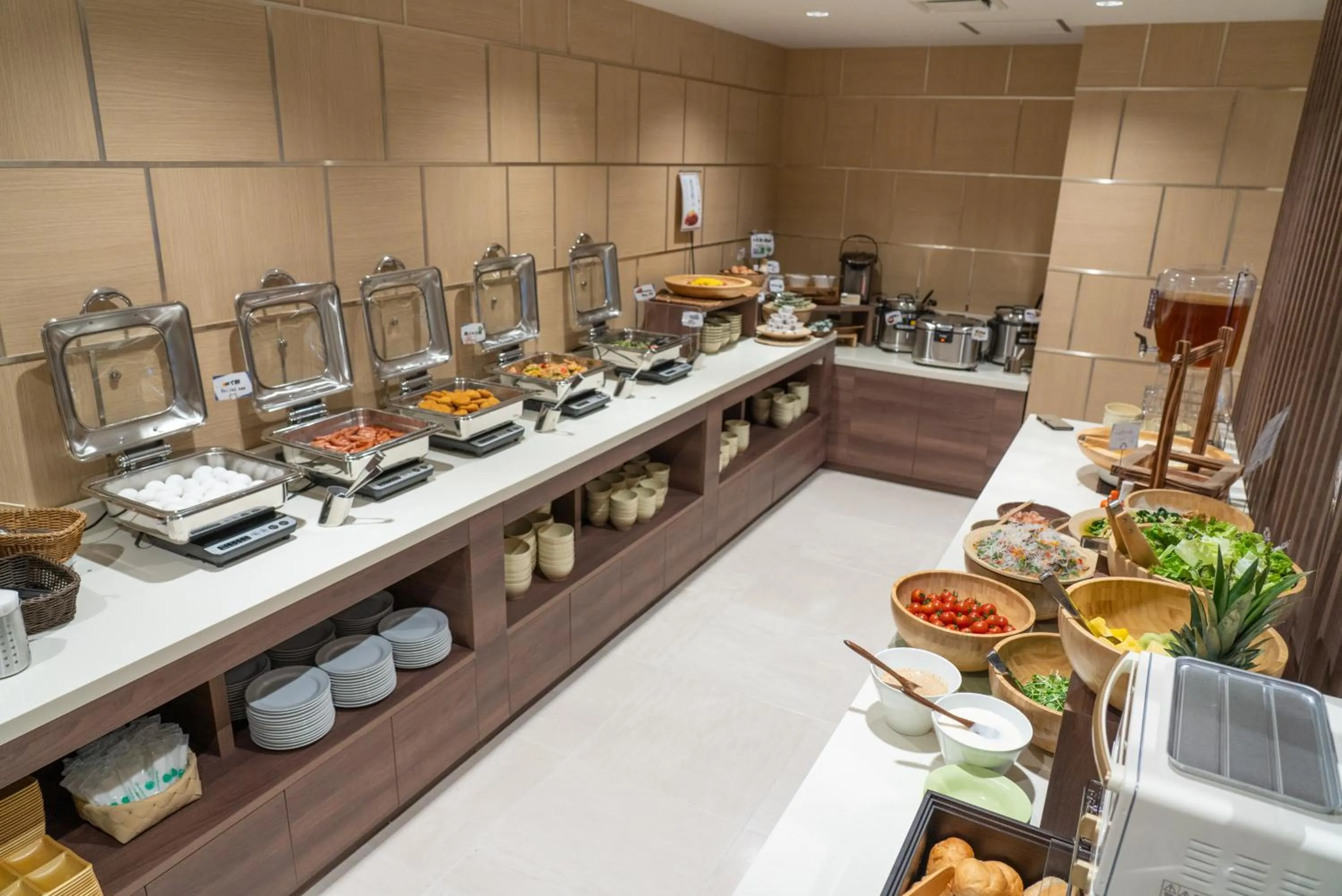 Buffet breakfast in Tabino Hotel Kurashiki Mizushima