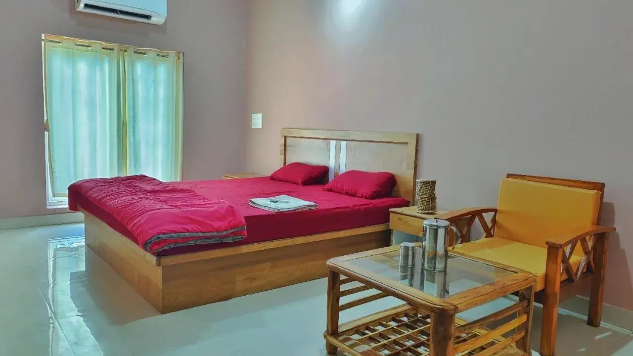 Living room, Bed in AYM Yoga Resort Arambol GOA Living room, Bed in AYM Yoga Resort Arambol GOA
