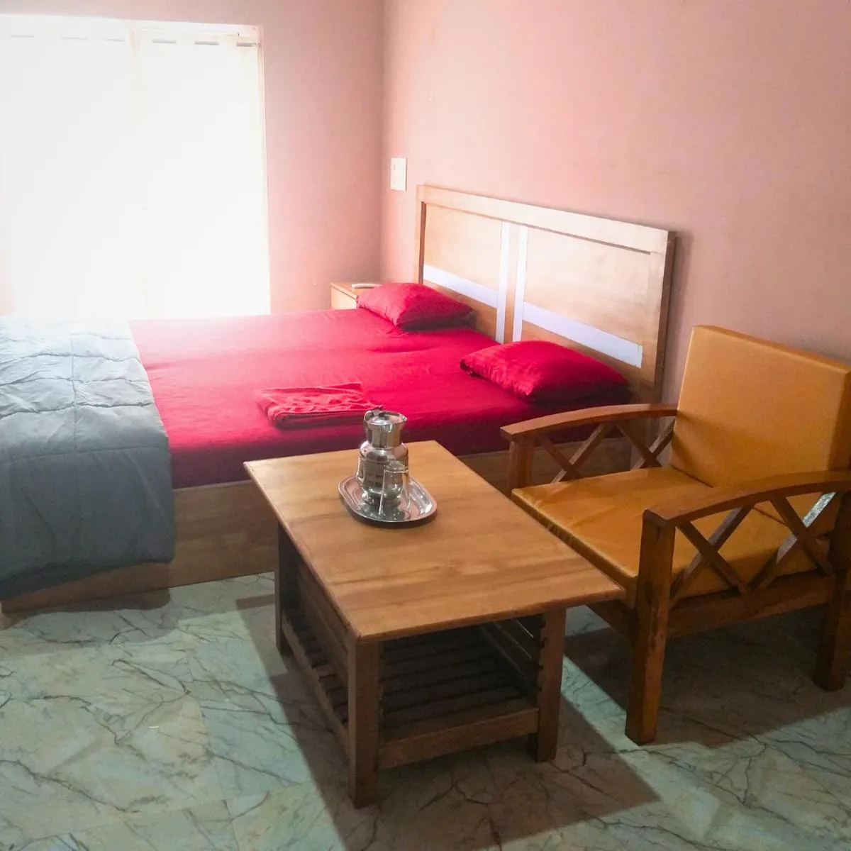 Bed in AYM Yoga Resort Arambol GOA