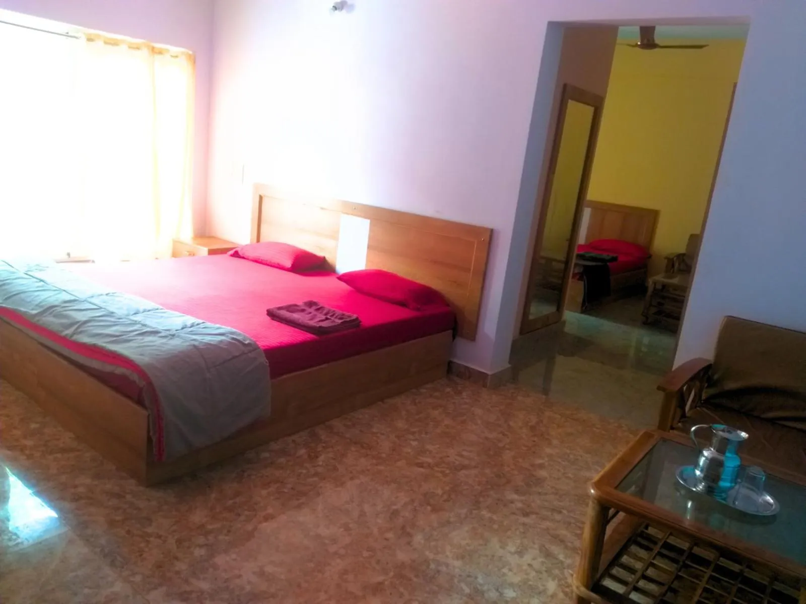 Photo of the whole room, Bed in AYM Yoga Resort Arambol GOA