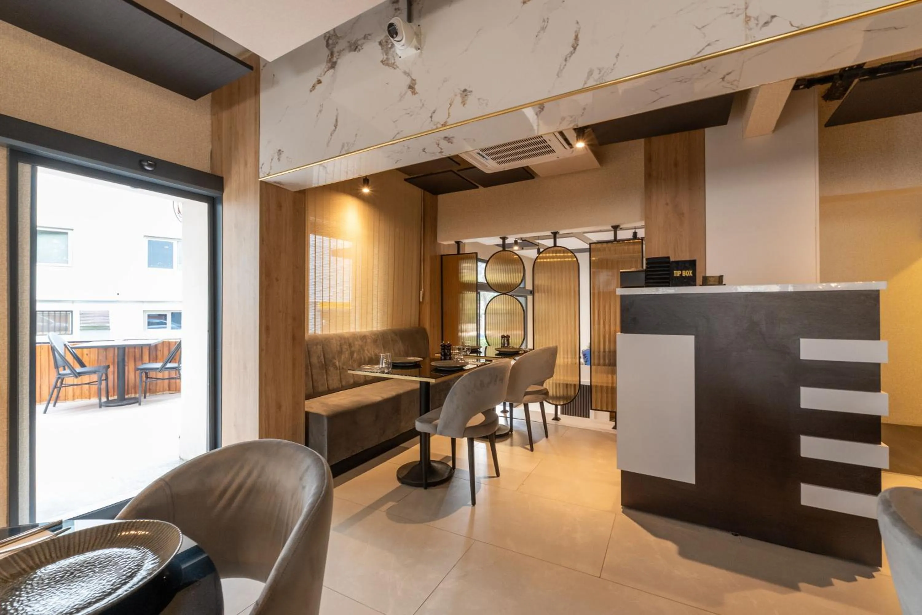 Seating area in Yez Boutique Hotel