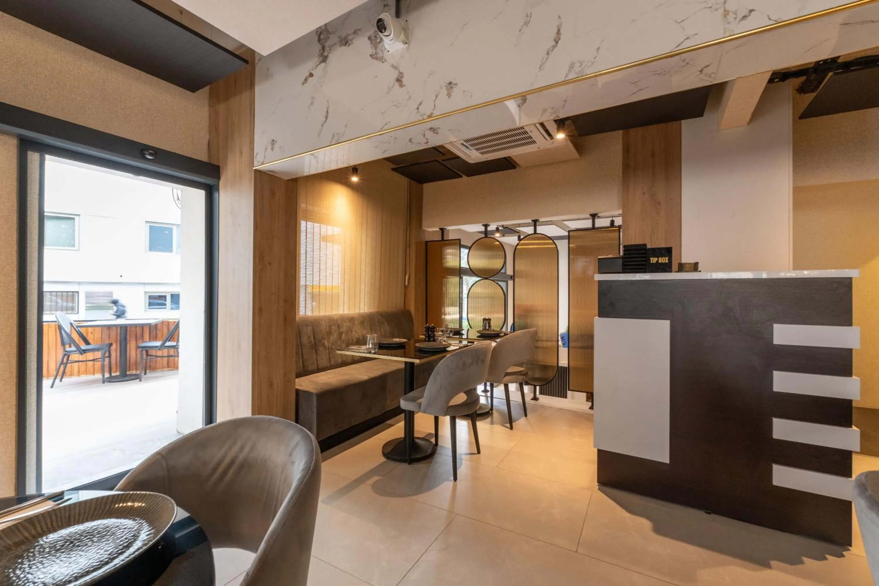 Seating area in Yez Boutique Hotel