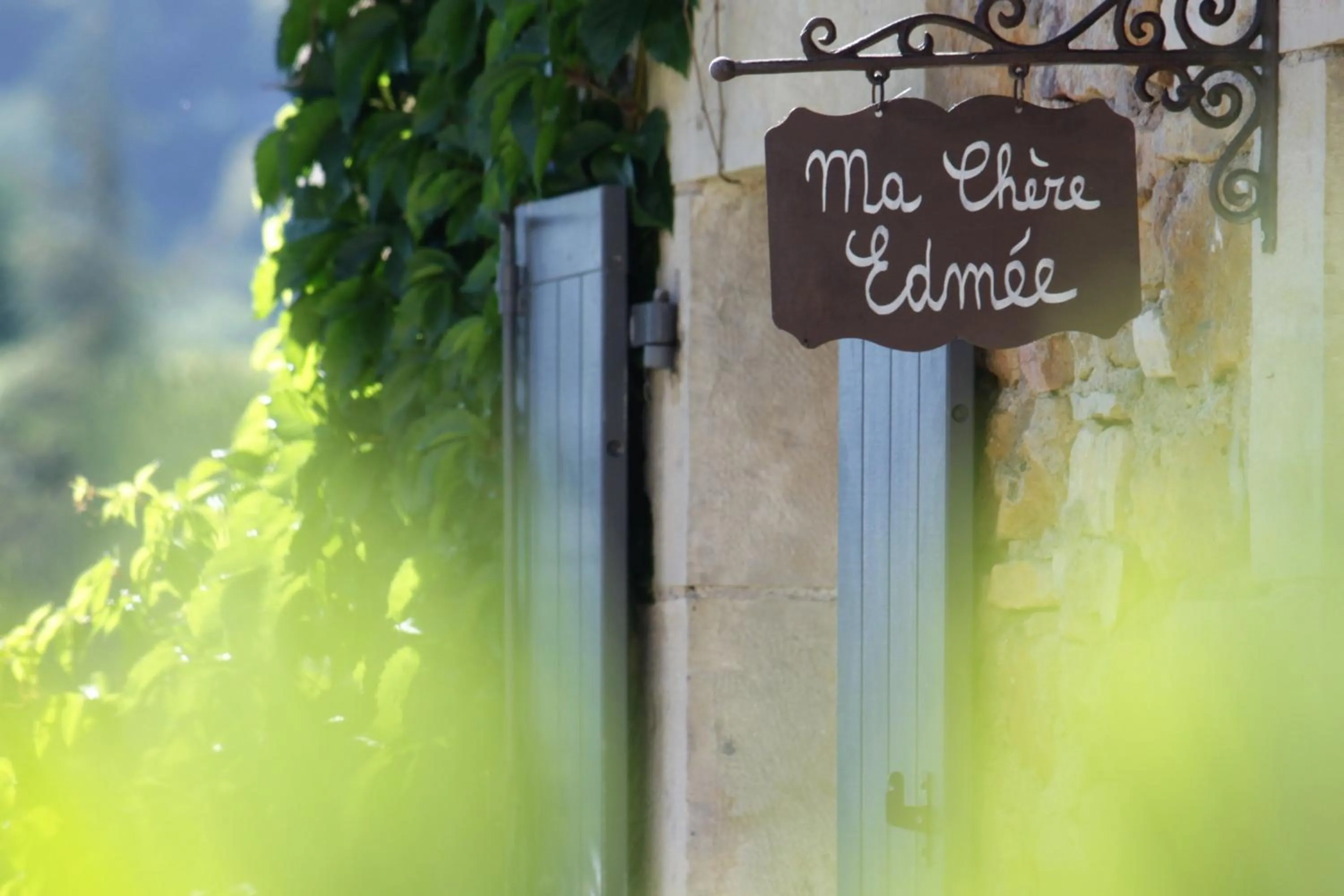 Decorative detail in Domaine Le Broual