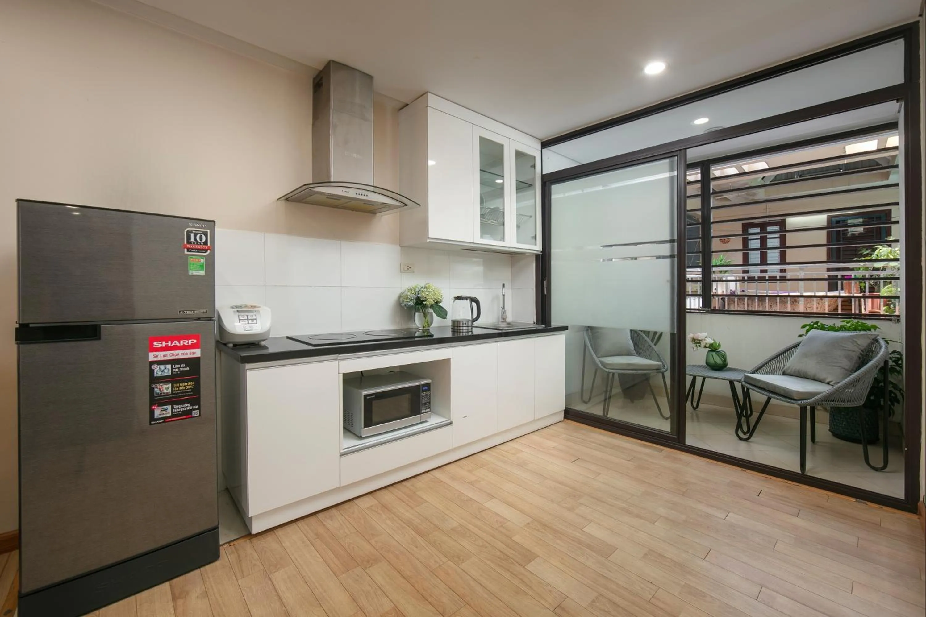 Kitchen or kitchenette in HB Serviced Apartment - 121B Quan Hoa