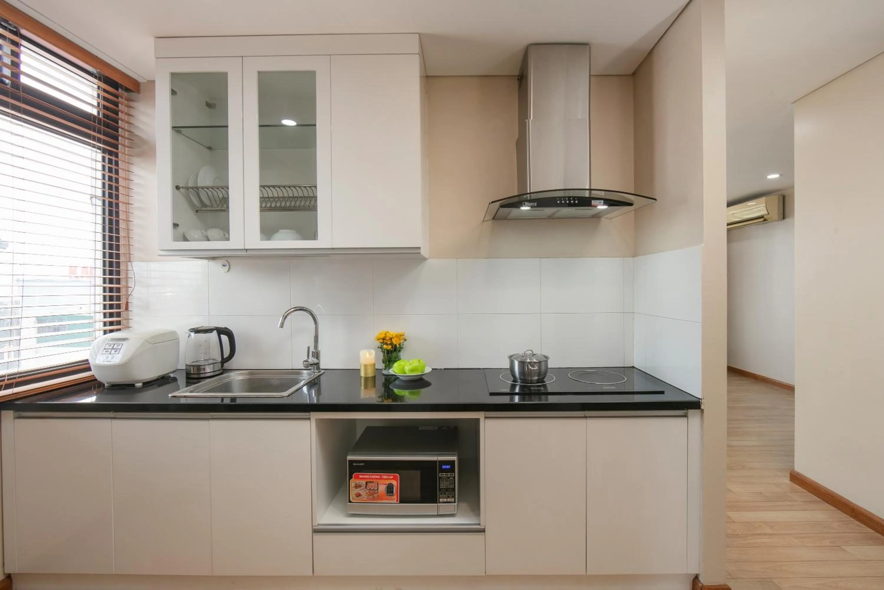 Kitchen or kitchenette in HB Serviced Apartment - 121B Quan Hoa