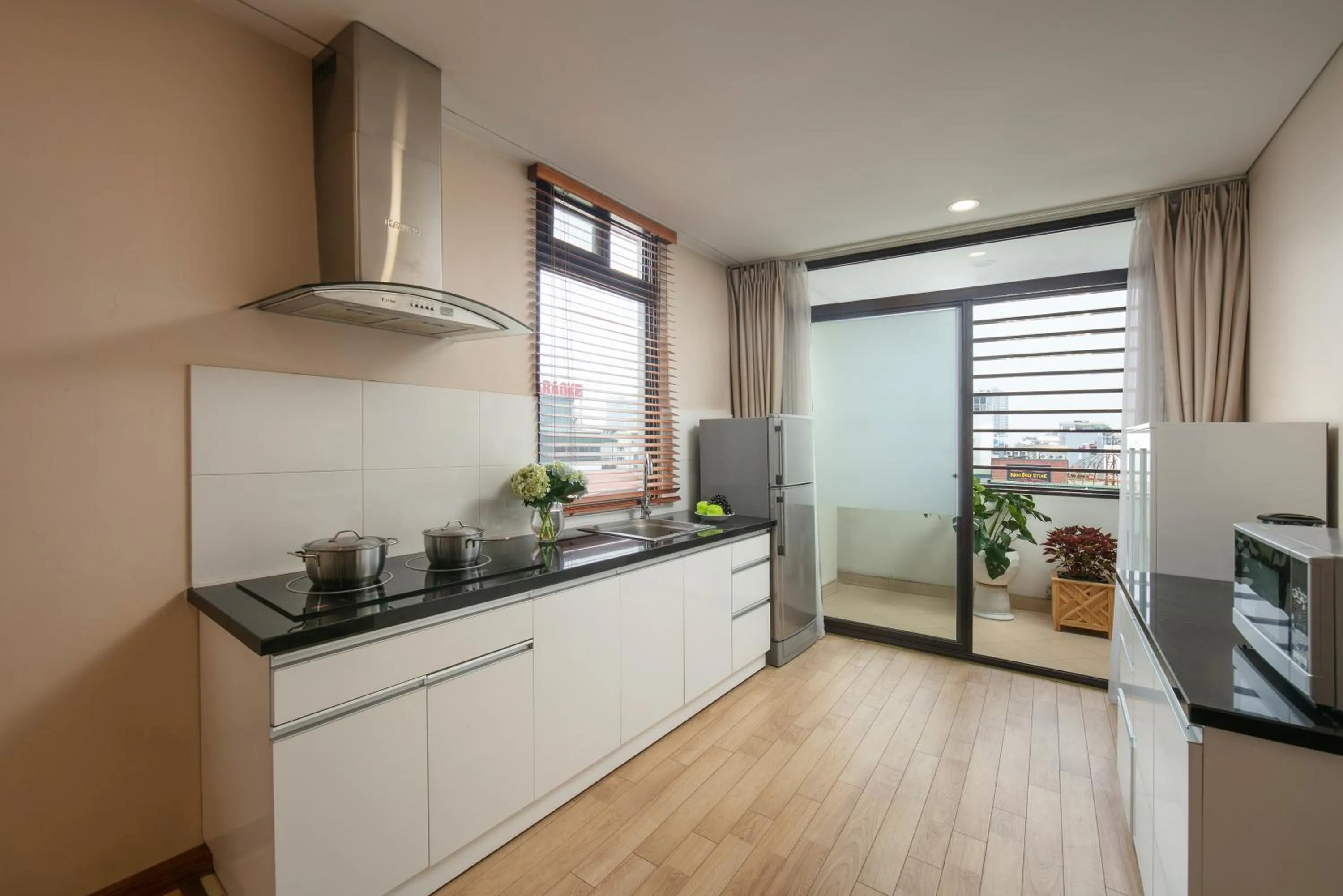 Kitchen or kitchenette in HB Serviced Apartment - 121B Quan Hoa