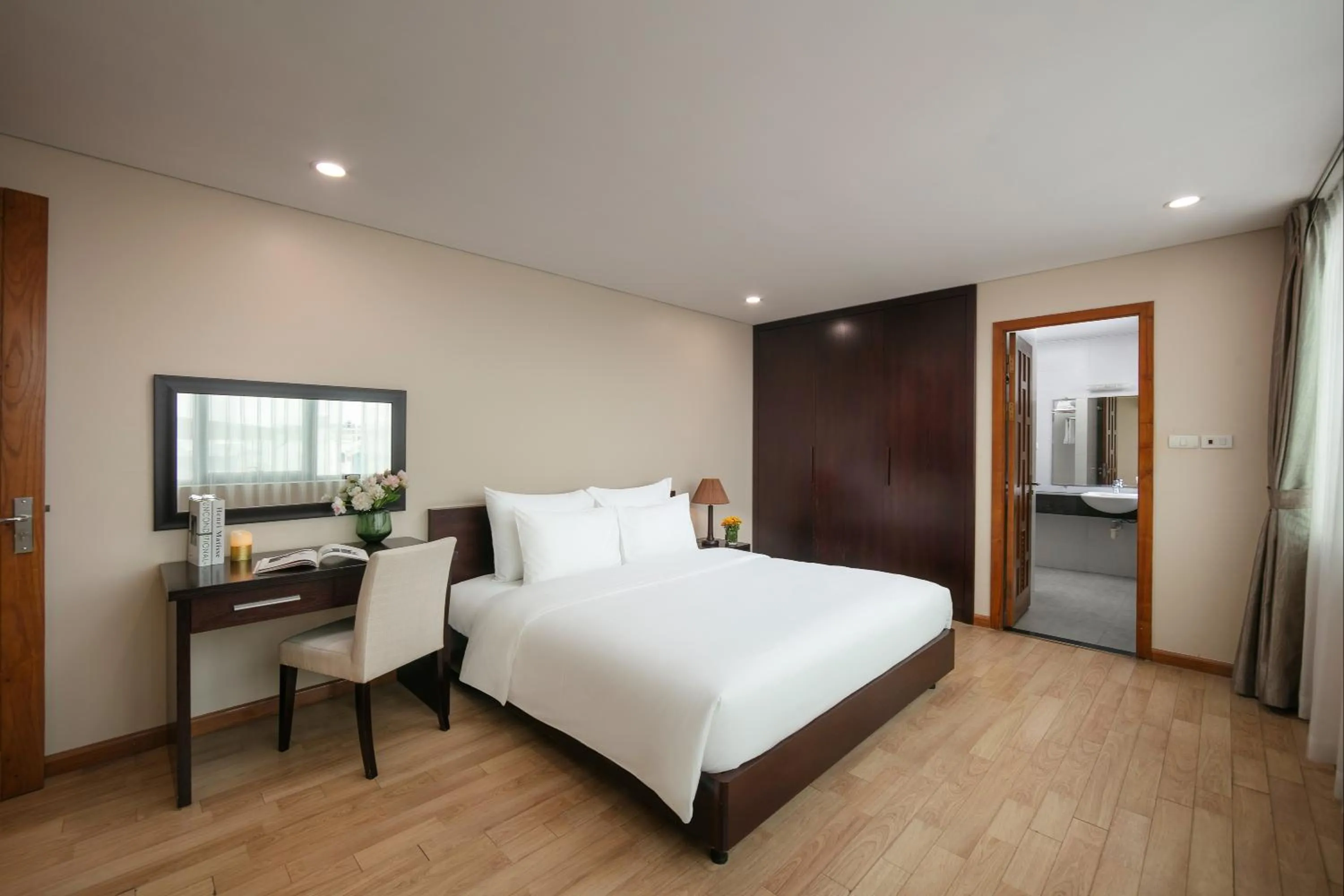Bedroom, Bed in HB Serviced Apartment - 121B Quan Hoa