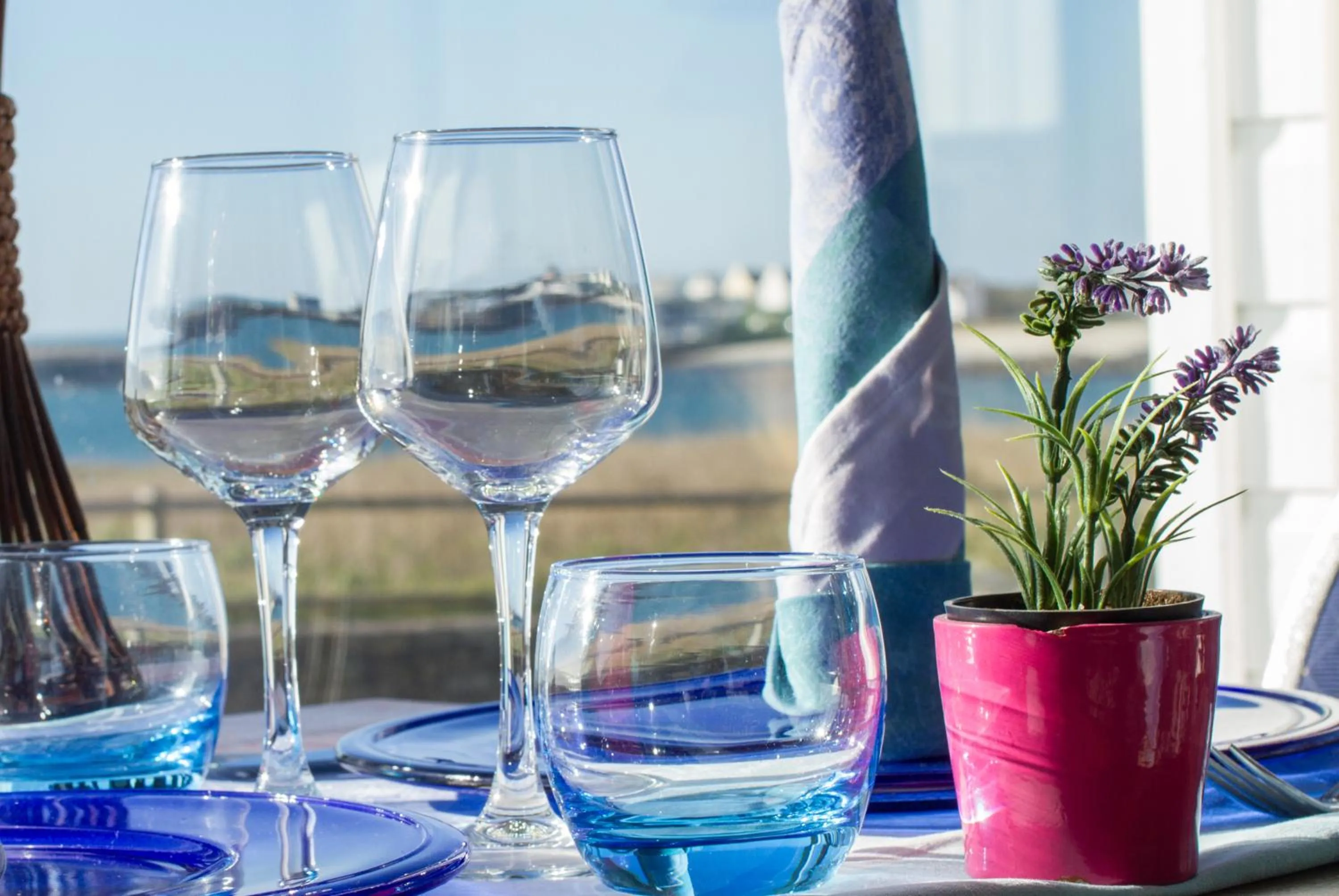 Sea view in Hotel Restaurant De La Plage