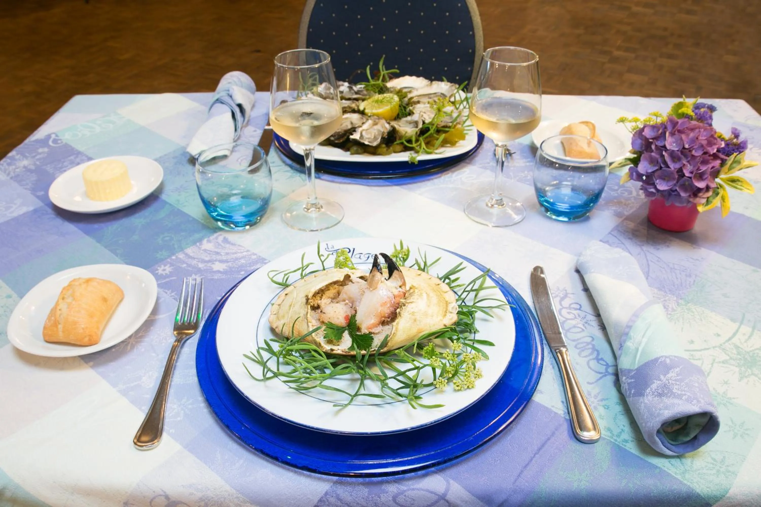 Food close-up in Hotel Restaurant De La Plage