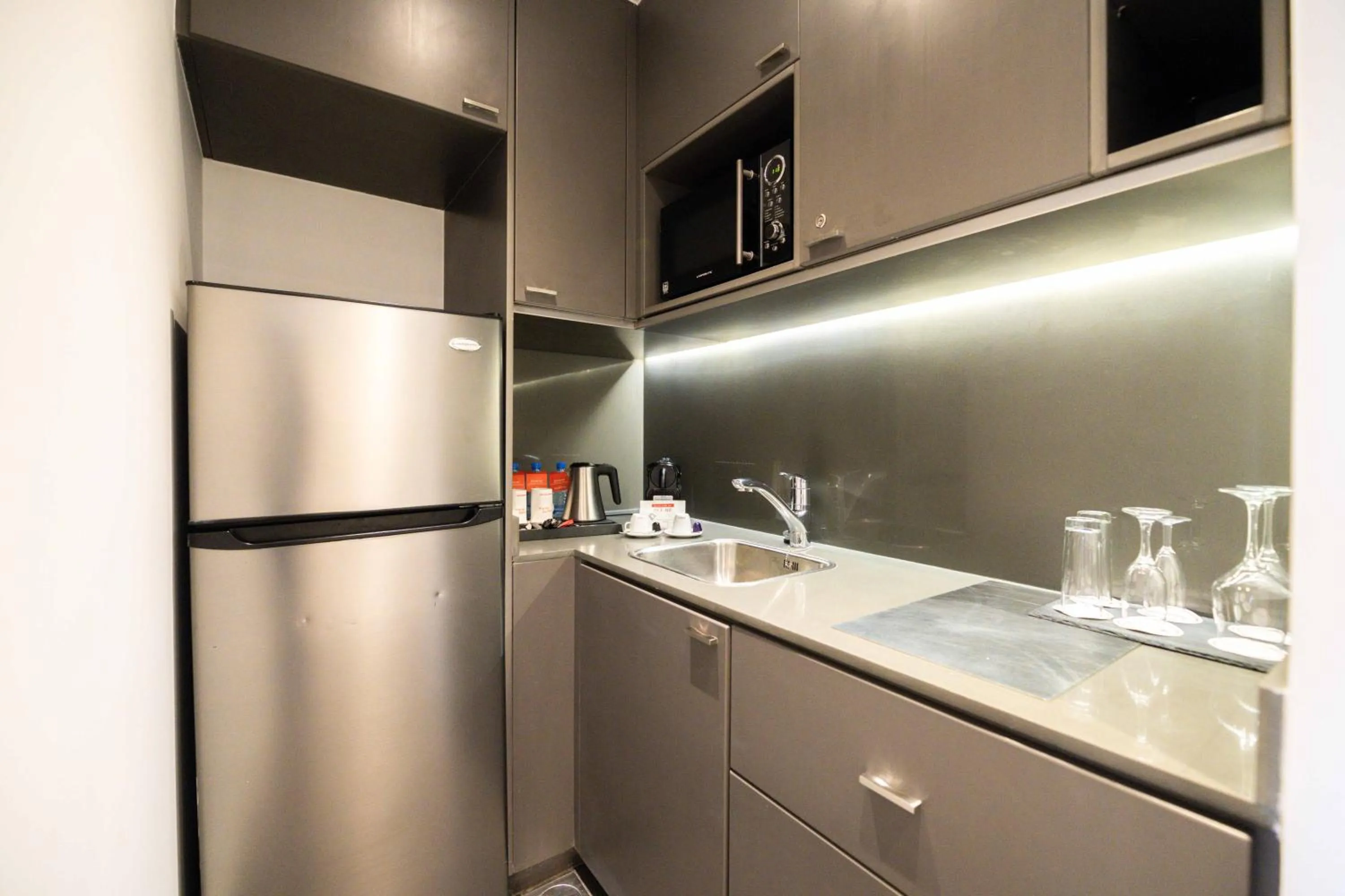 kitchen in The Smallville Hotel