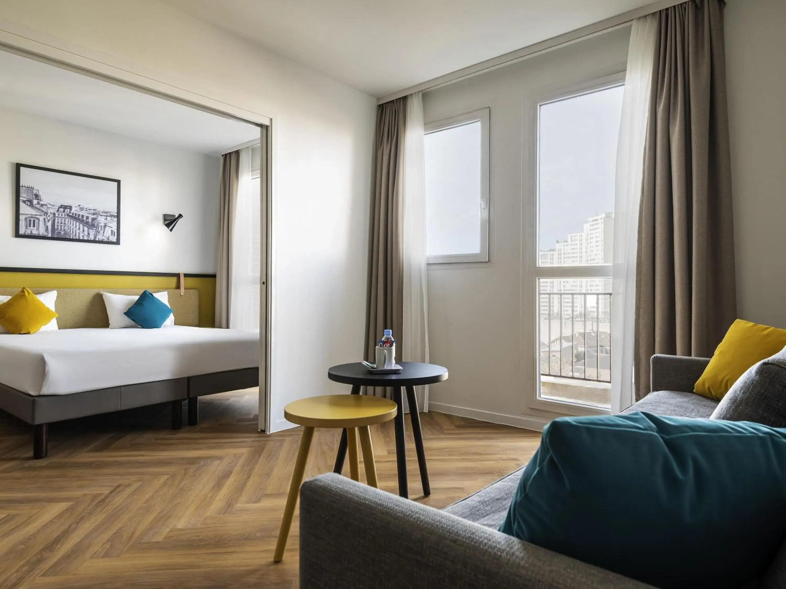 Bedroom, Bed in Aparthotel Adagio Paris Montrouge Bedroom, Bed in Aparthotel Adagio Paris Montrouge