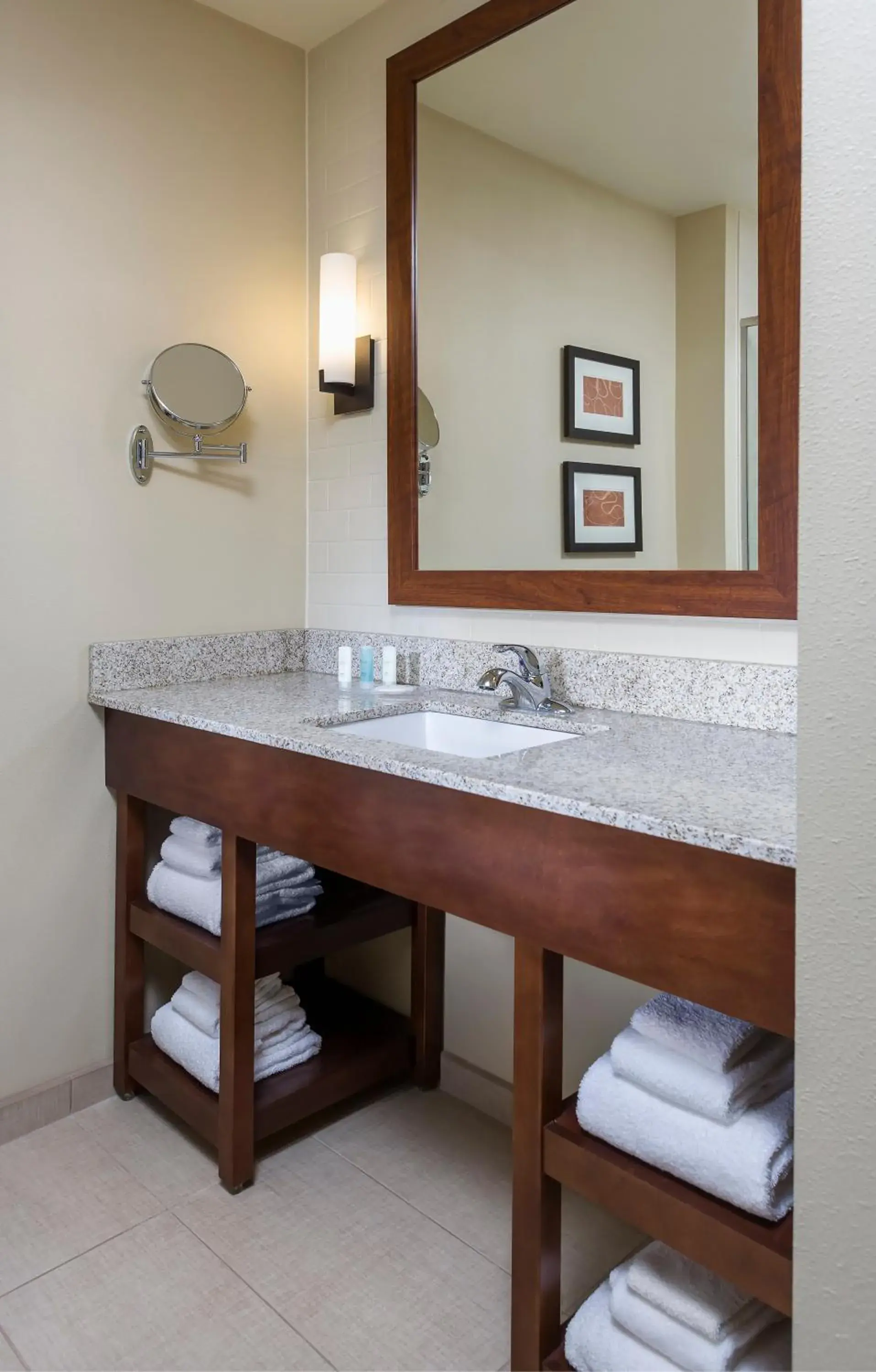 Bathroom in Comfort Suites Fargo Medical Center Bathroom in Comfort Suites Fargo Medical Center