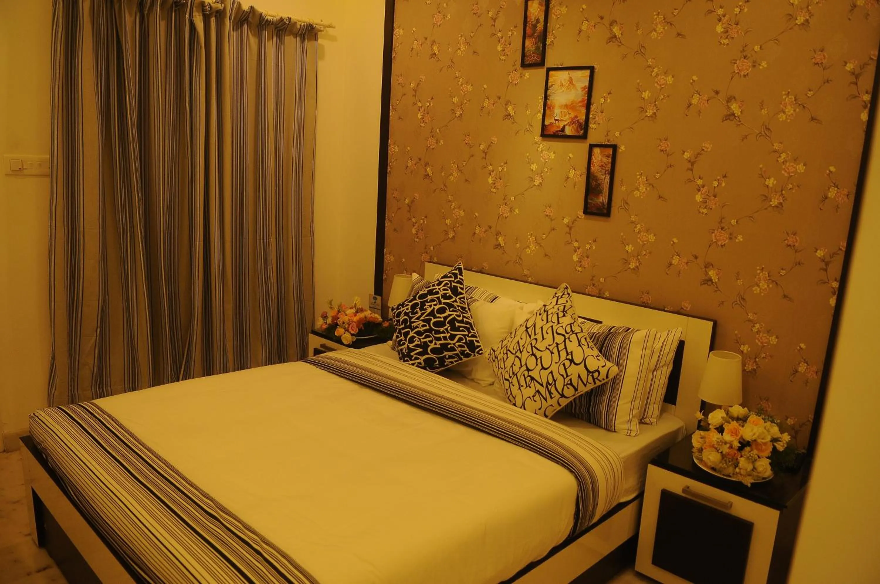 Bed in Blue Nile Beach Resort