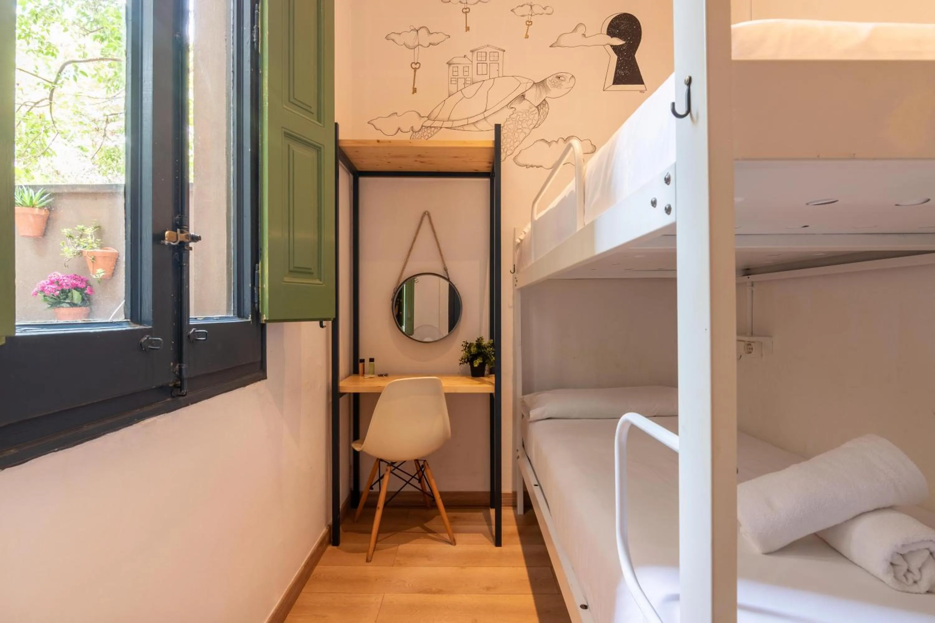 Bedroom, Bed in The Central House Barcelona Gracia