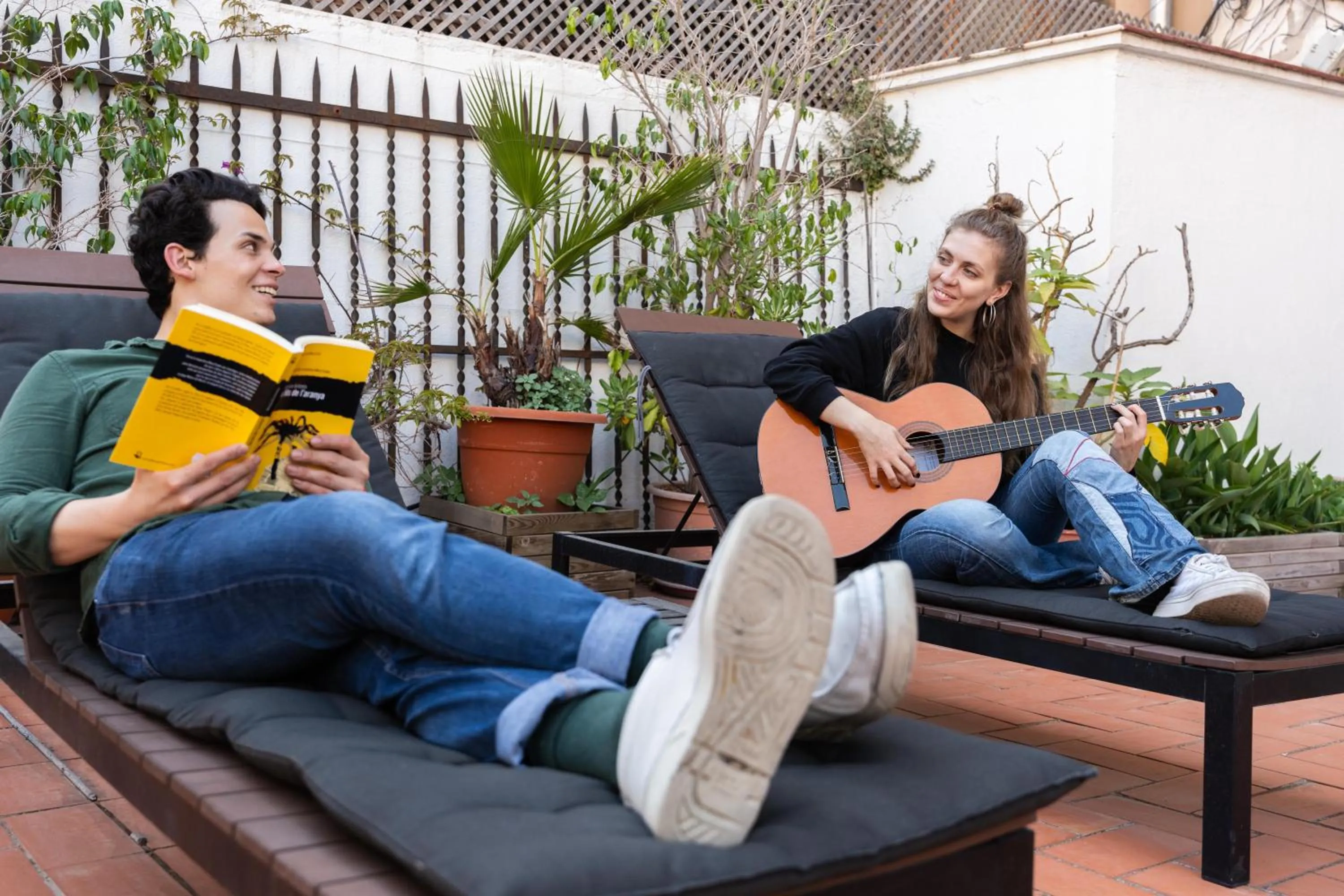 Seating area in The Central House Barcelona Gracia