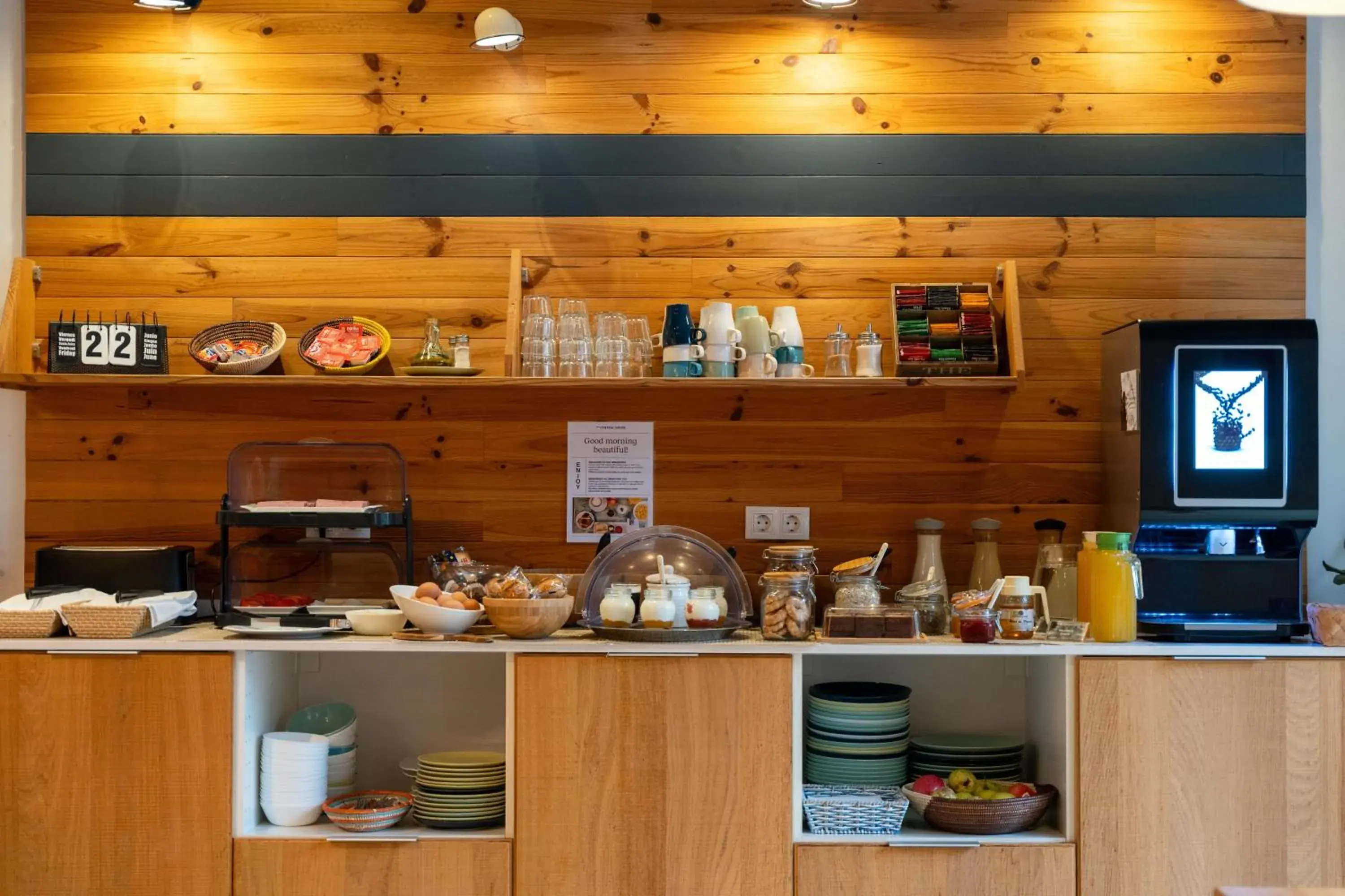 Buffet breakfast in The Central House Barcelona Gracia Buffet breakfast in The Central House Barcelona Gracia