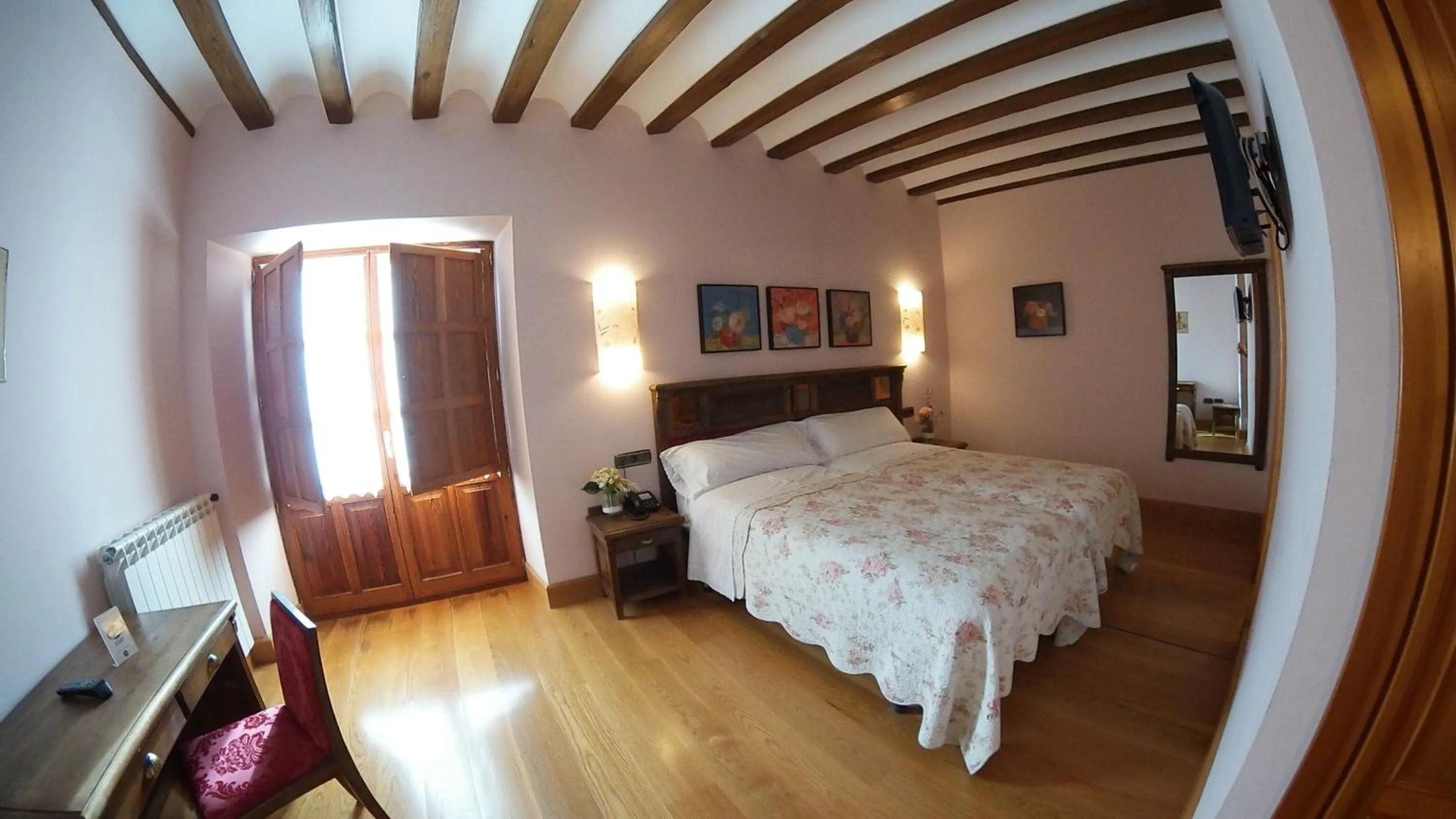 Bed in Villa Ferrera Posada Rural