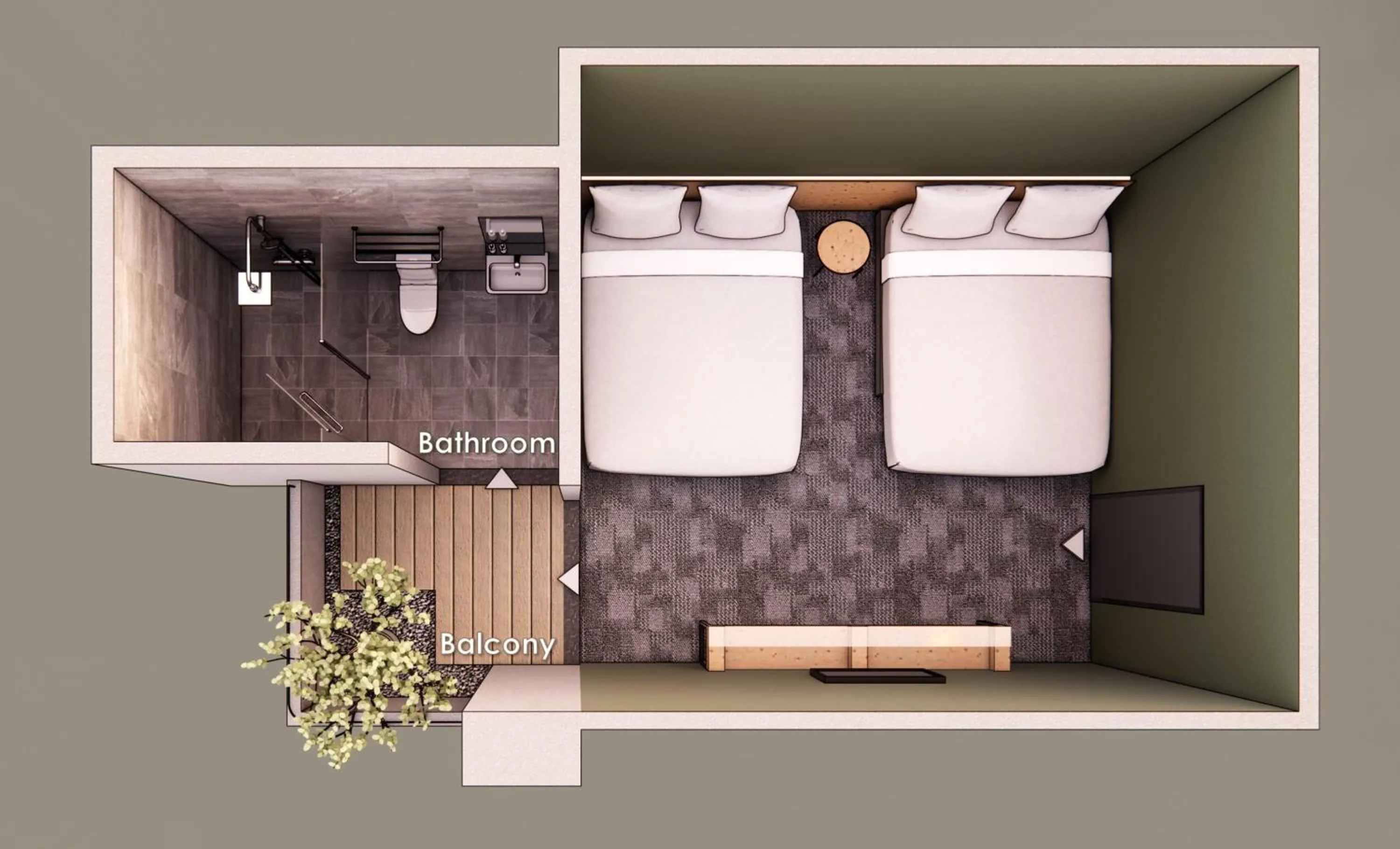 Photo of the whole room in SI Hotel