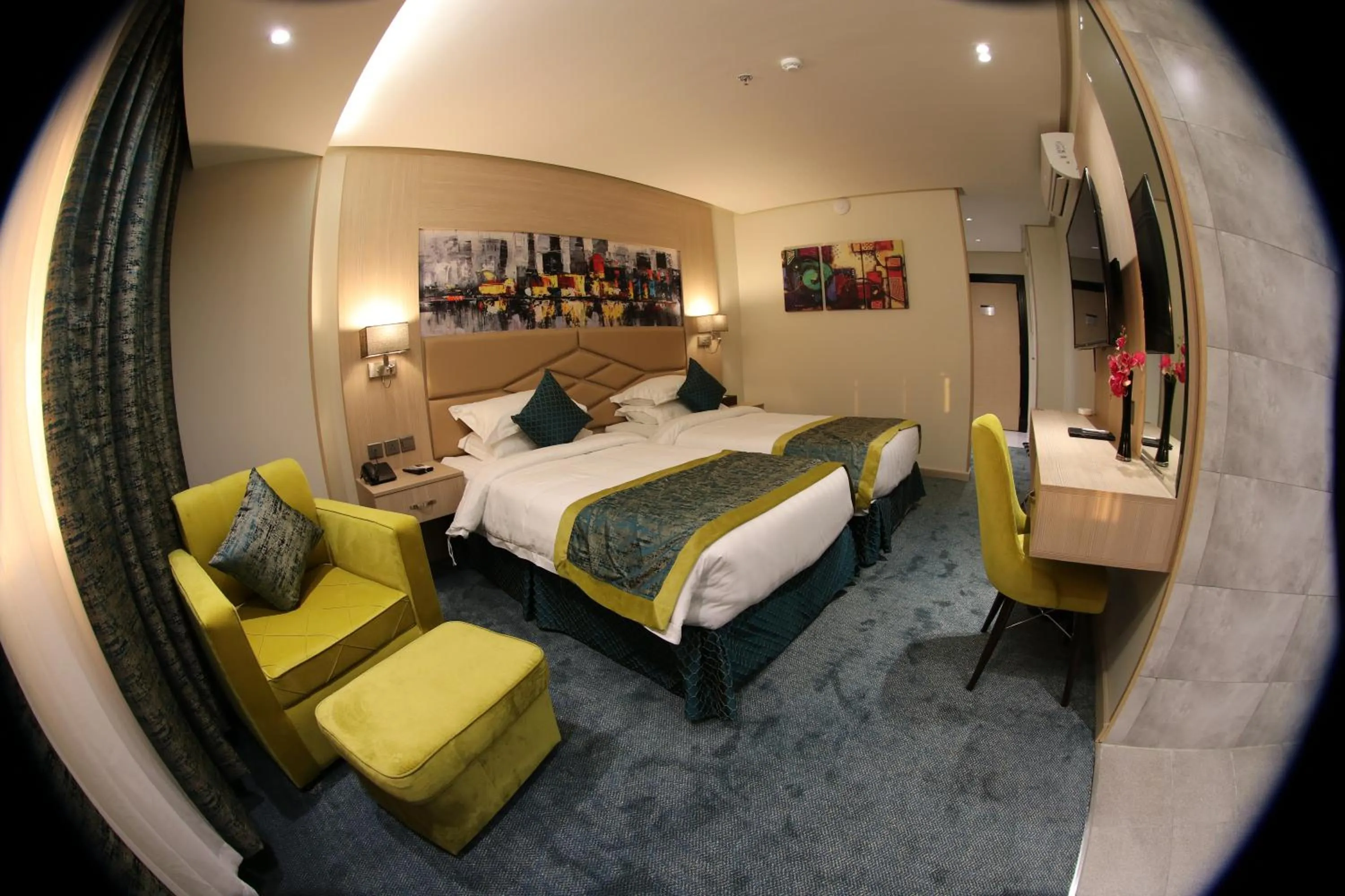 Bed in Touq Al Balad Hotel