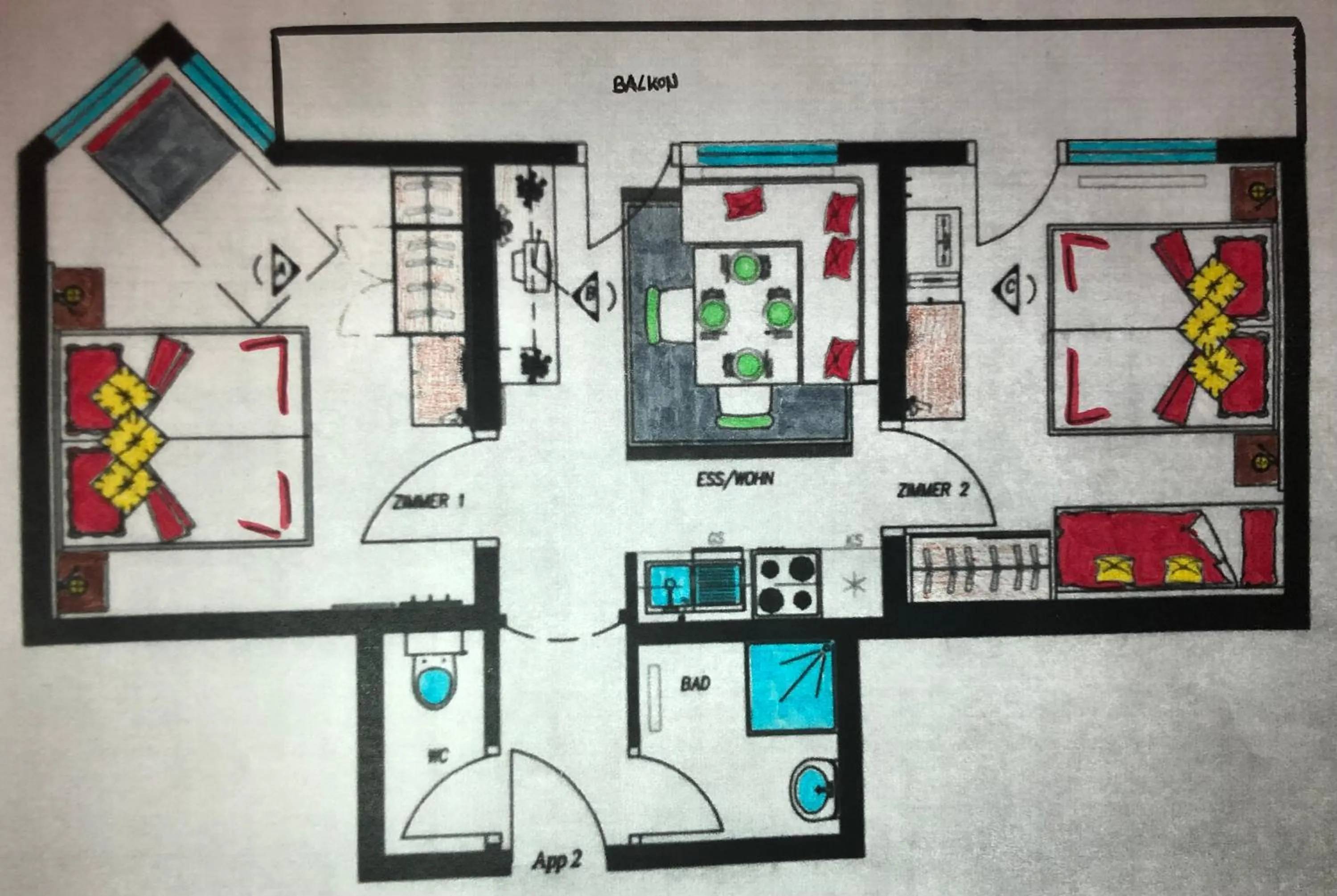 Floor plan in Apart Lechleitner