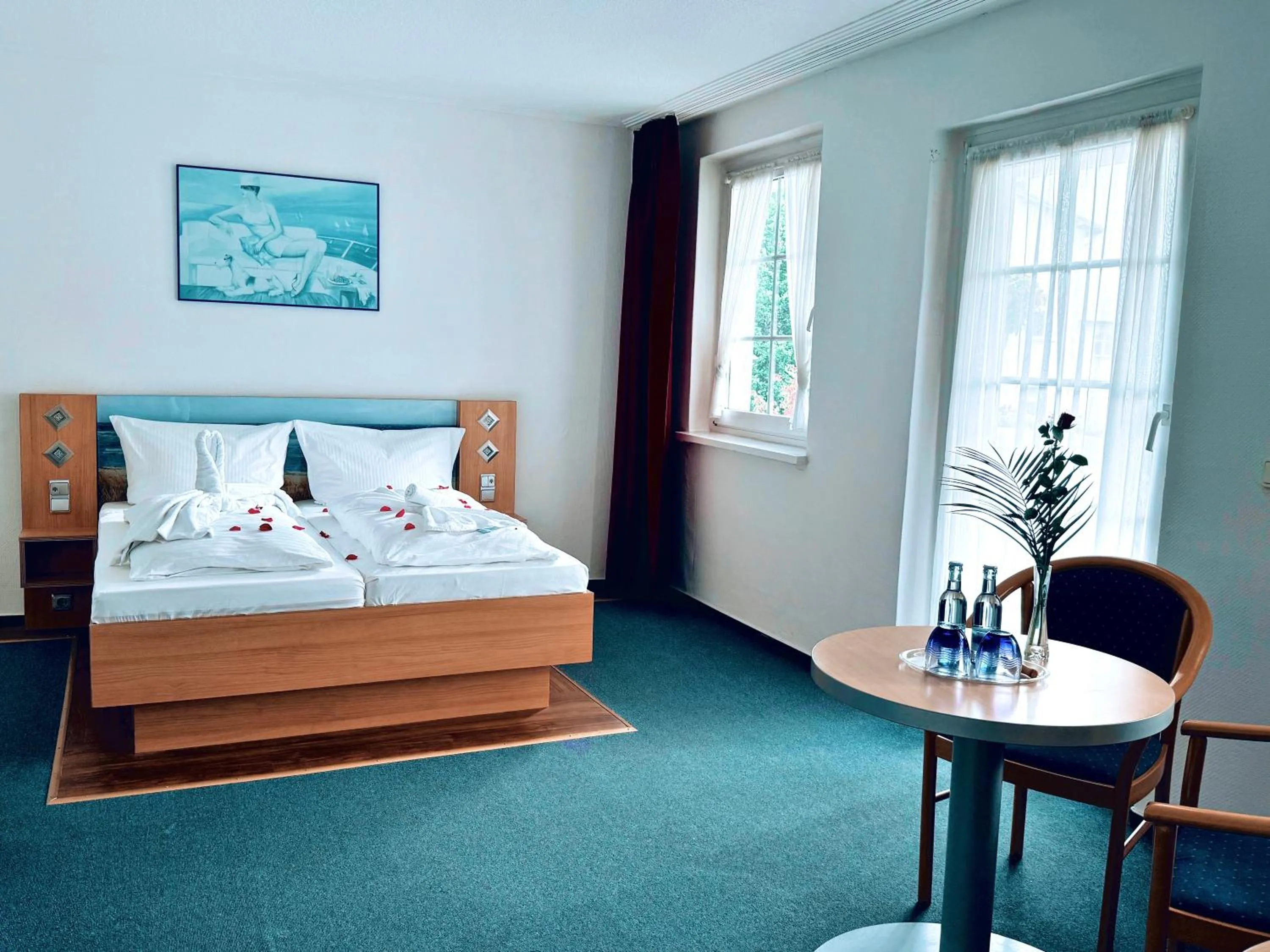 Bed in Hotel Granitz