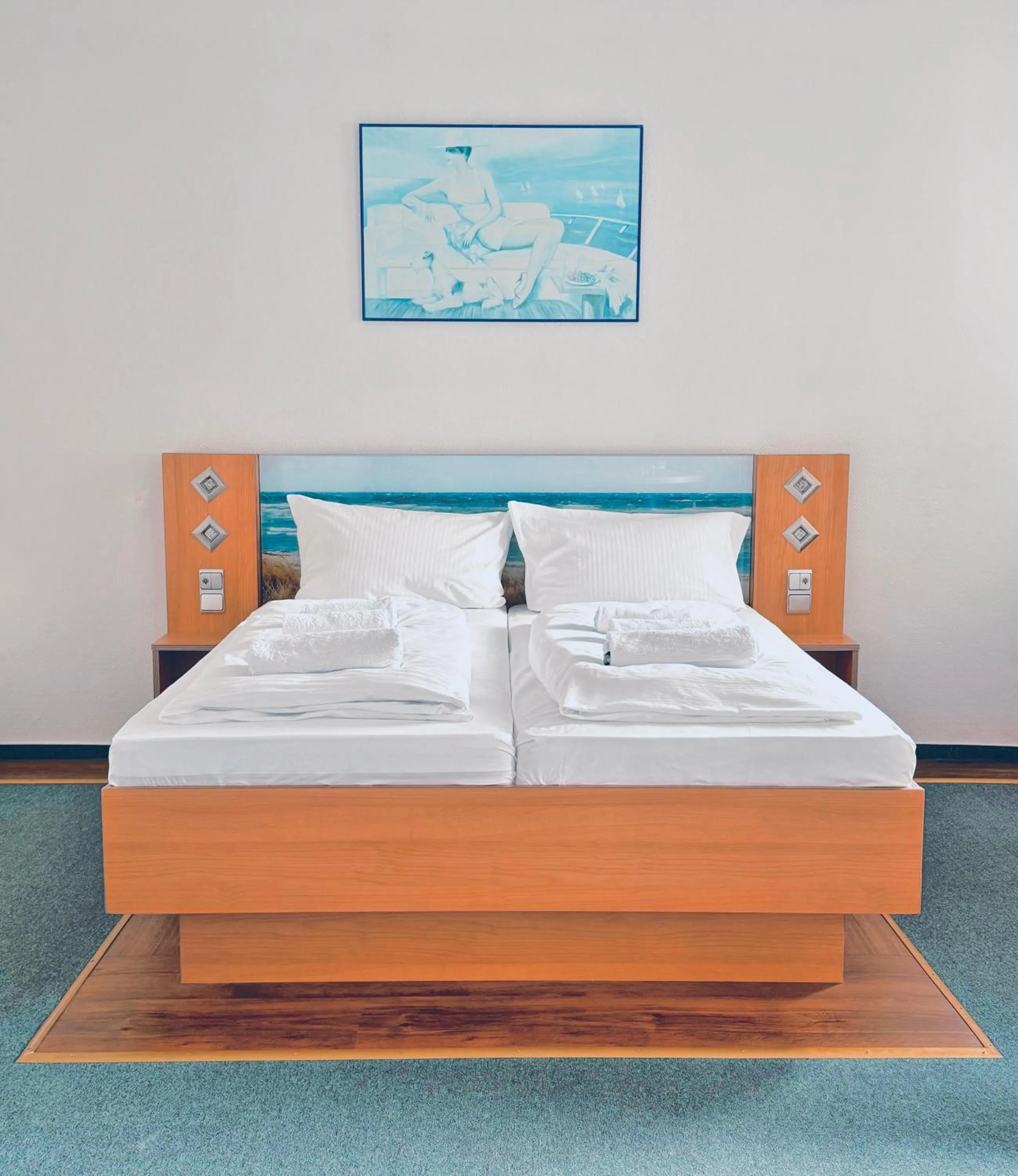 Bed in Hotel Granitz