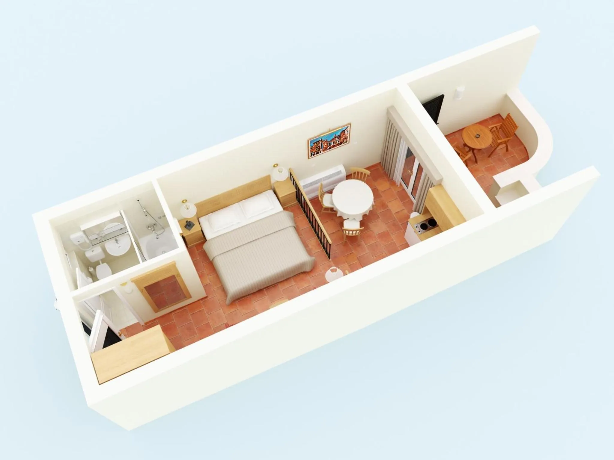 Floor plan in Apartments Bellevue Plava Laguna
