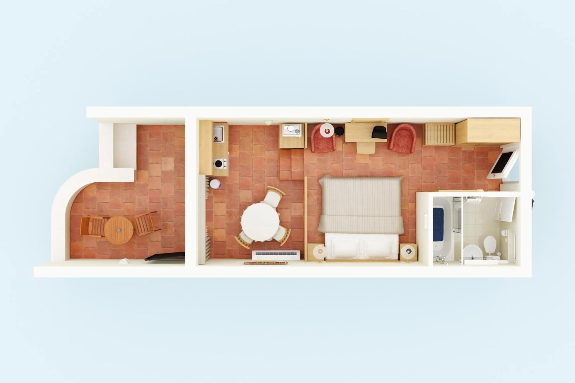 Floor plan in Apartments Bellevue Plava Laguna