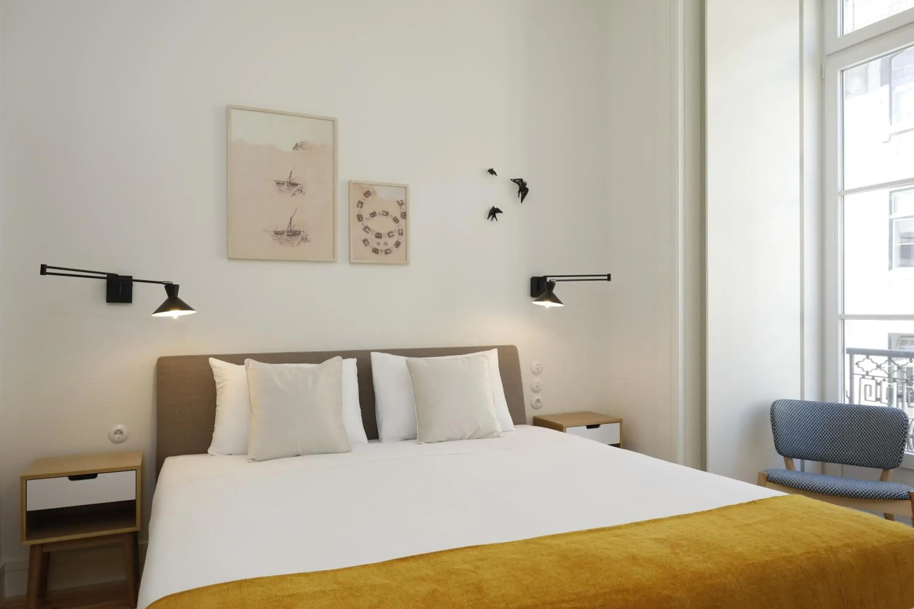 Bedroom, Bed in Montebelo Lisbon Downtown Apartments Bedroom, Bed in Montebelo Lisbon Downtown Apartments
