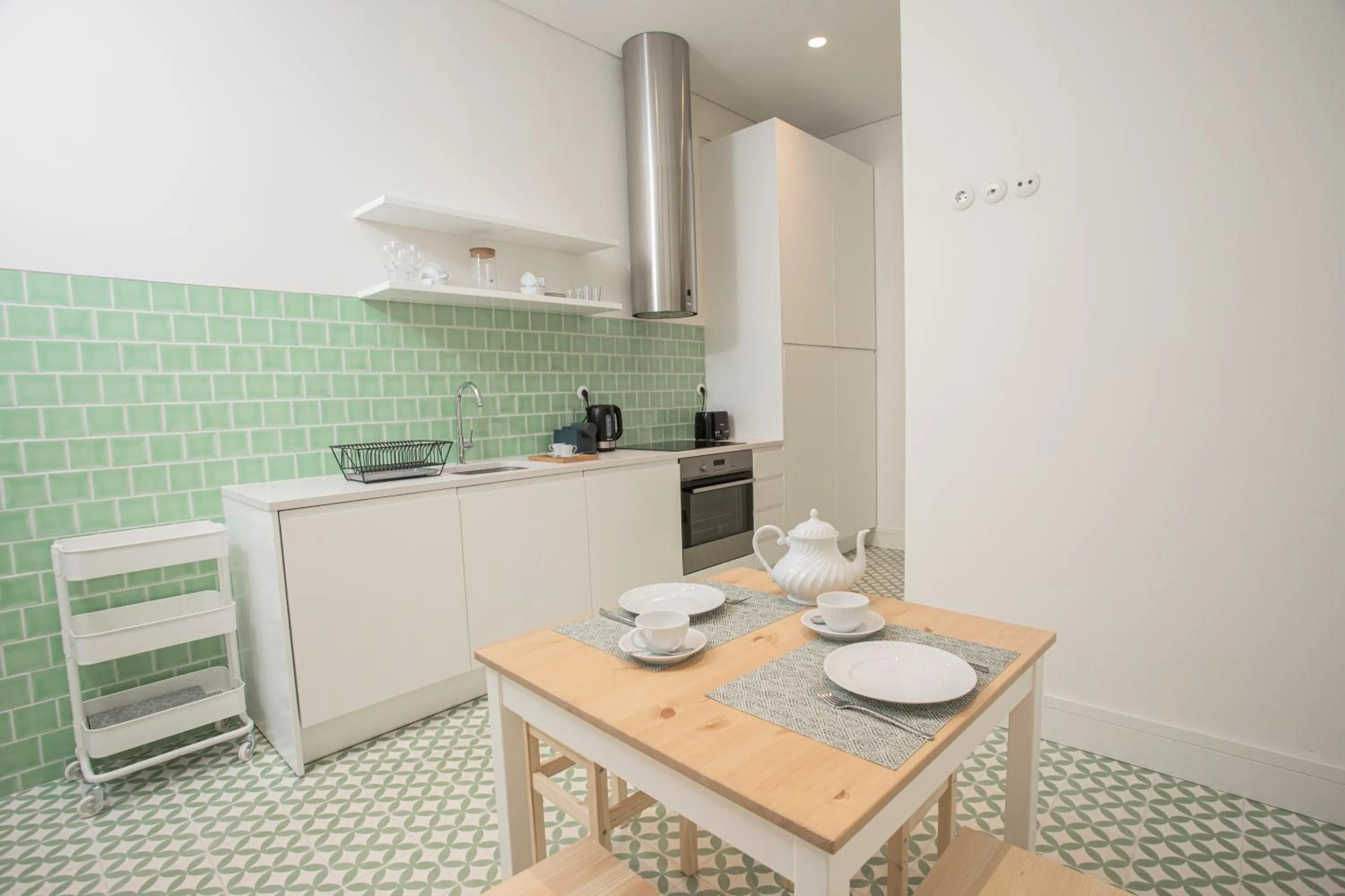Kitchen or kitchenette in Montebelo Lisbon Downtown Apartments