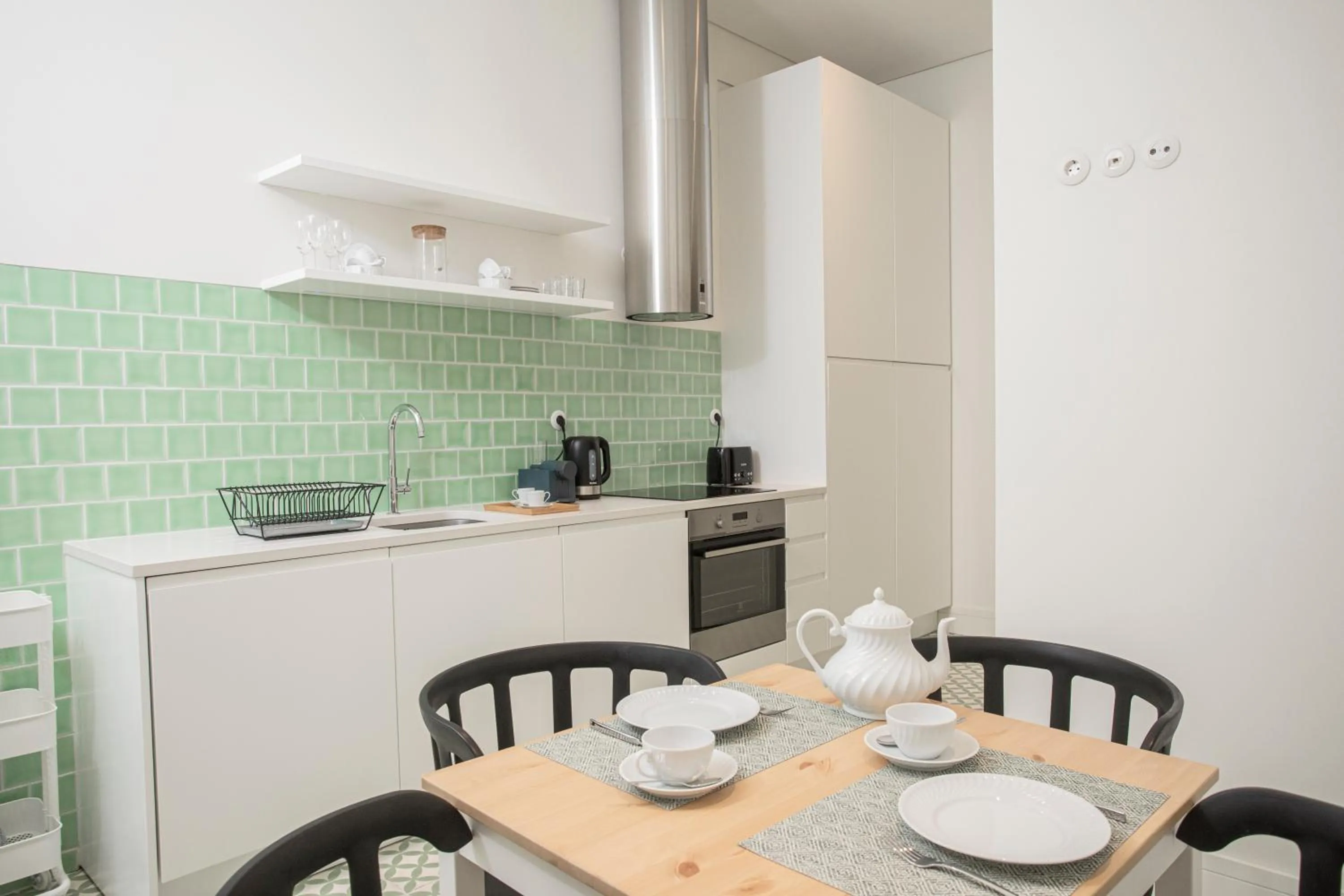 Kitchen or kitchenette in Montebelo Lisbon Downtown Apartments