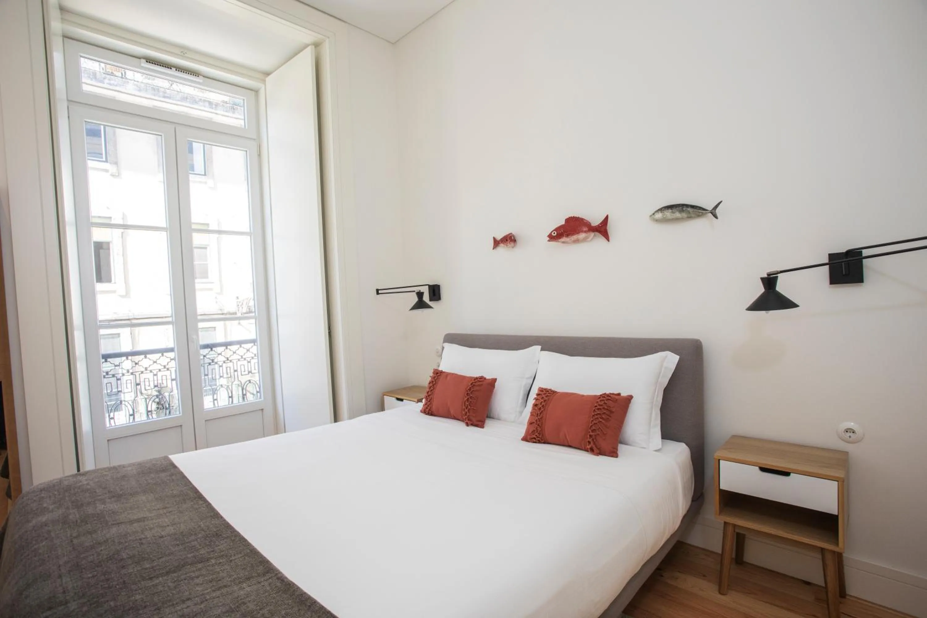Bedroom, Bed in Montebelo Lisbon Downtown Apartments