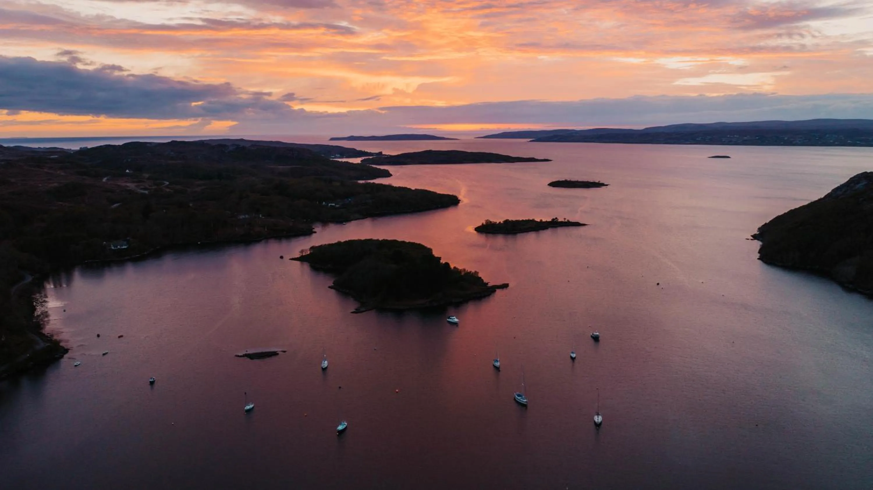 Bird's eye view in Shieldaig Lodge Hotel