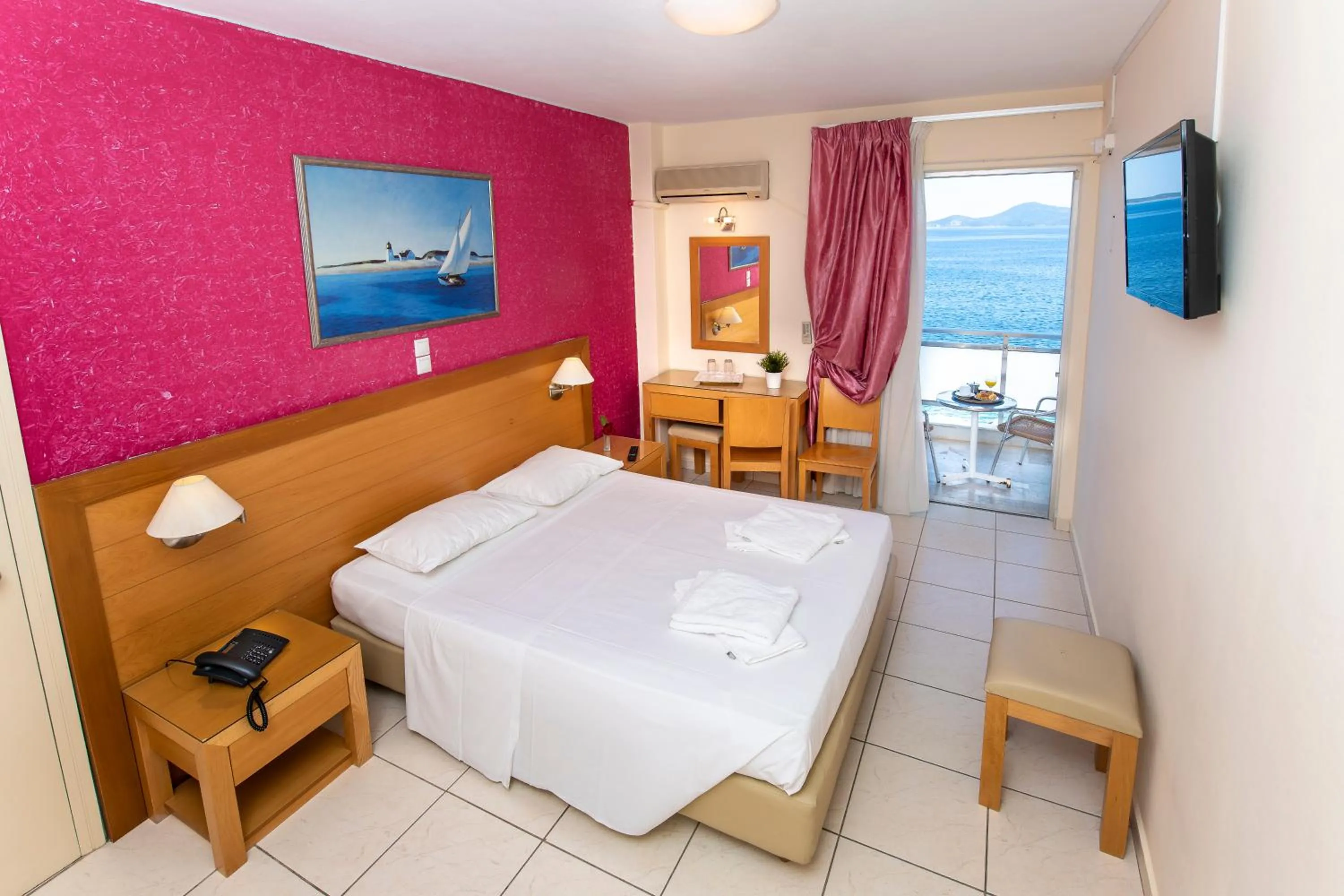 Bed in Avra Hotel