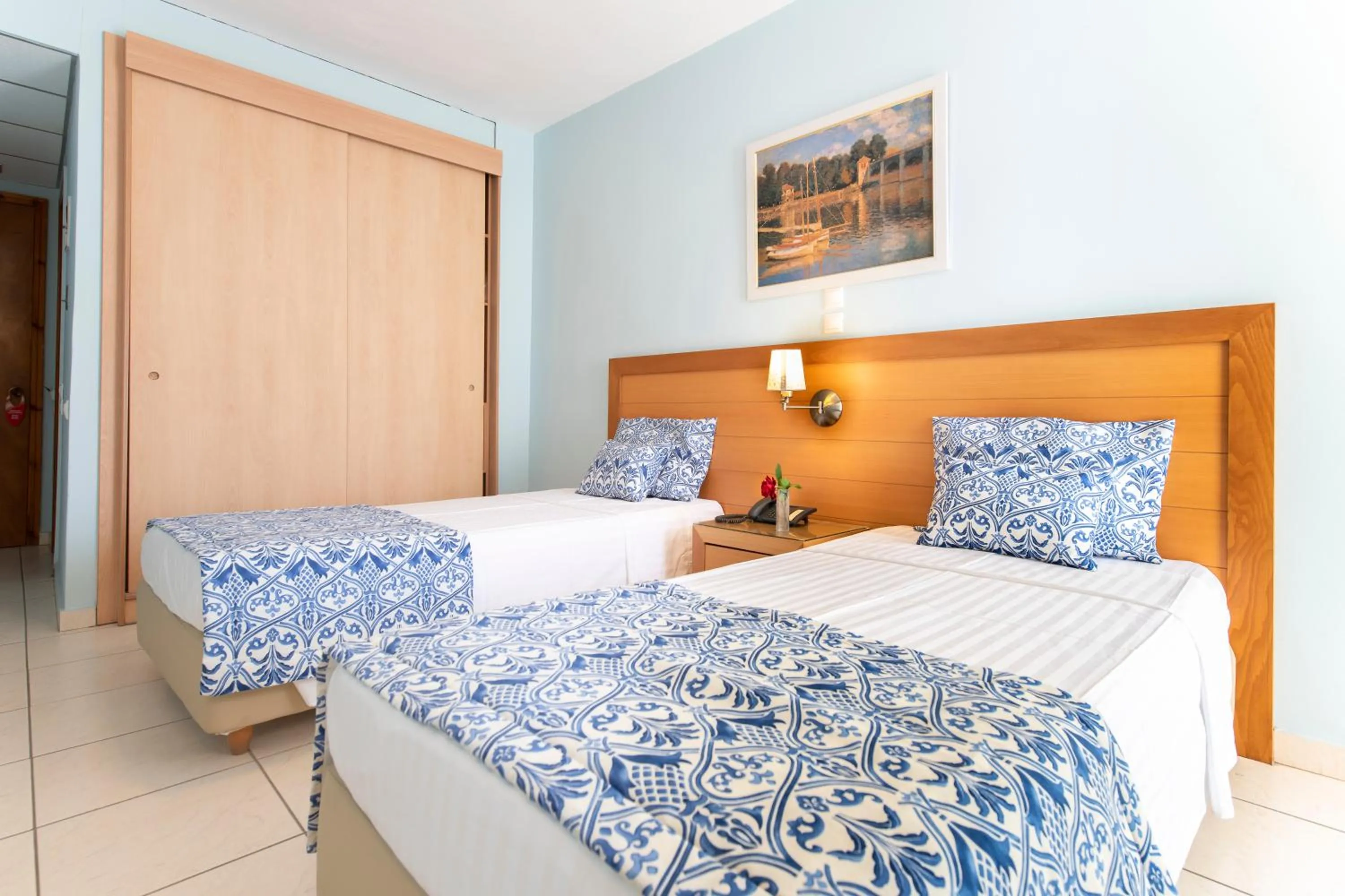 Bed in Avra Hotel