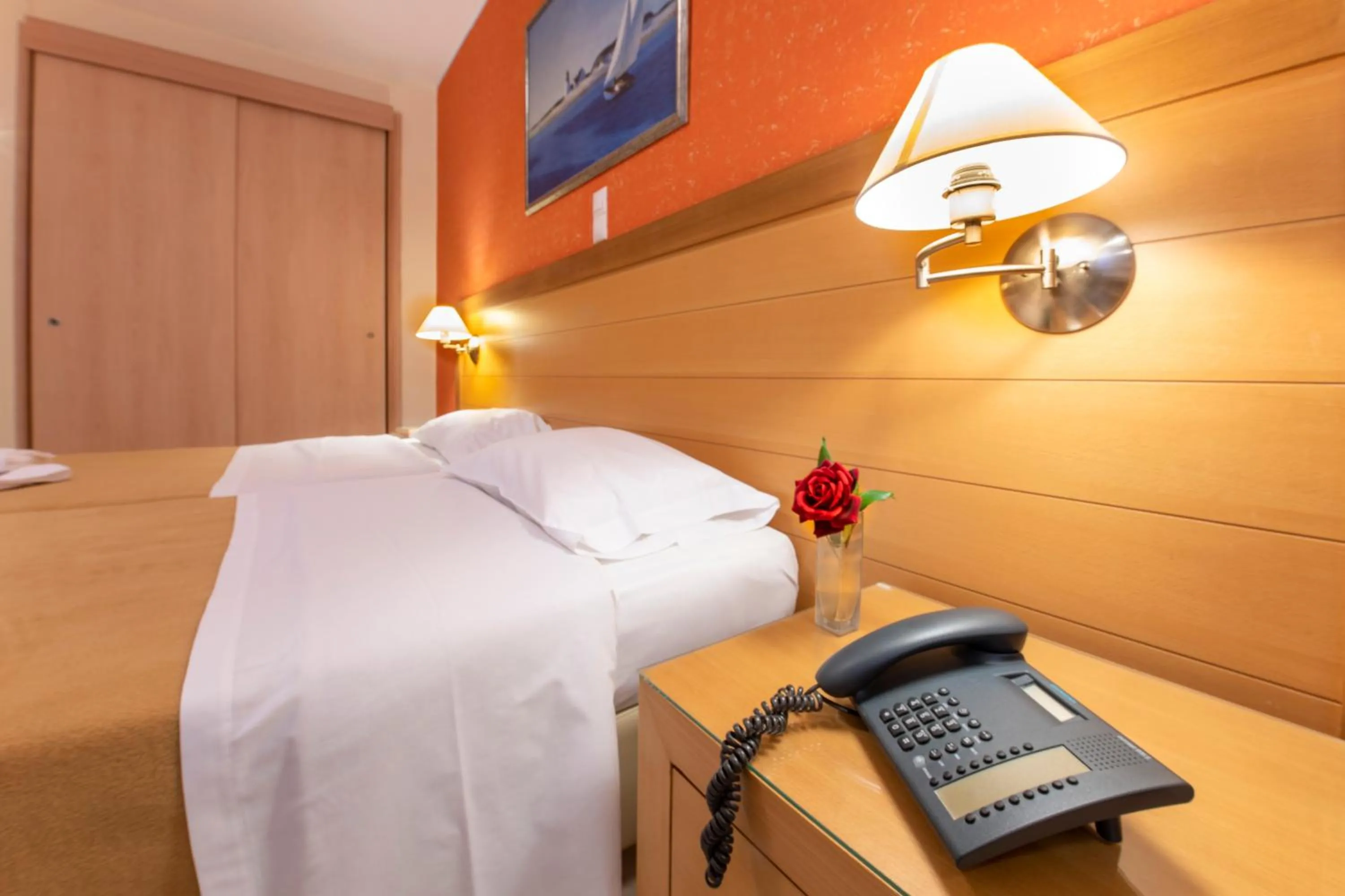 Bed in Avra Hotel