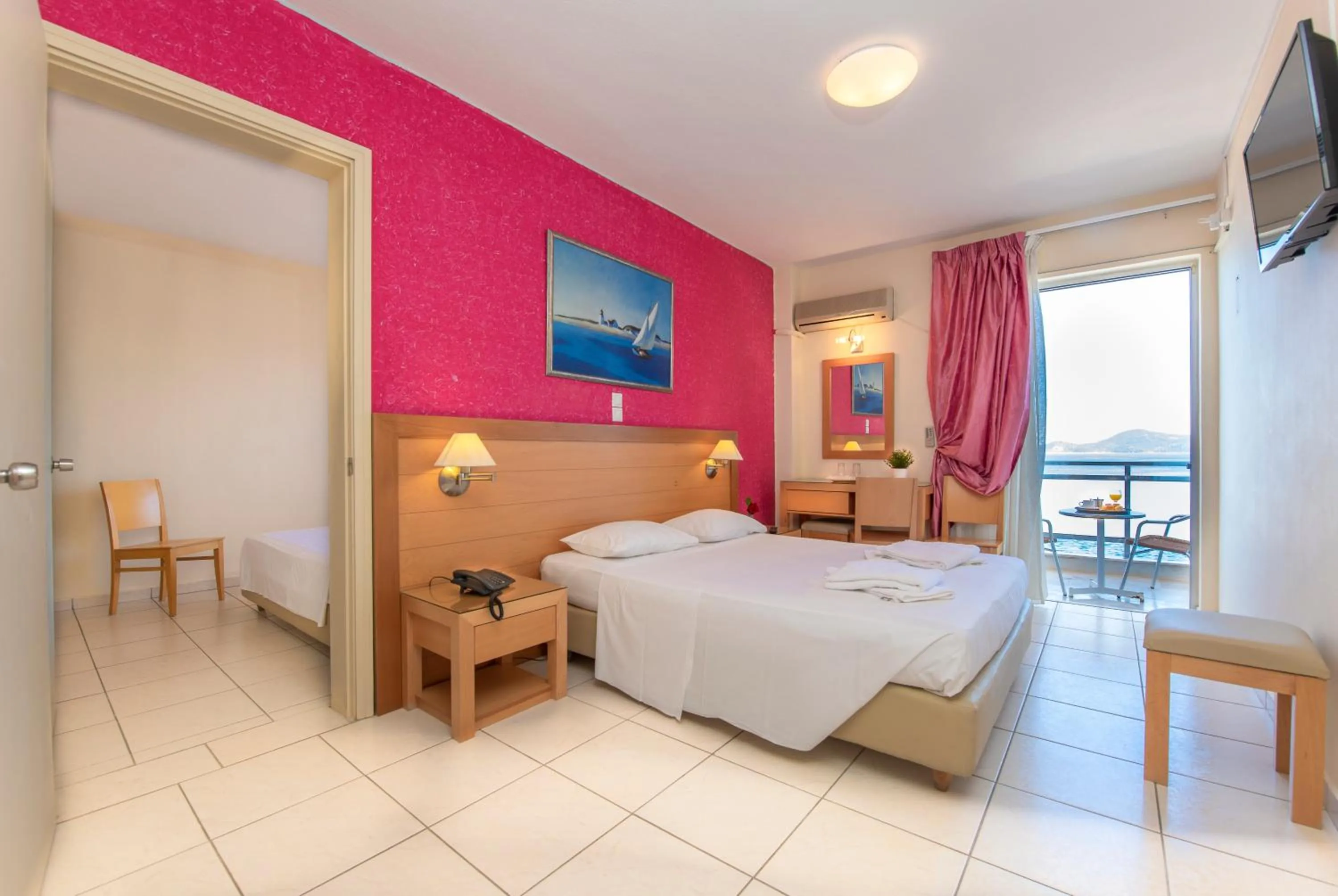 Bed in Avra Hotel
