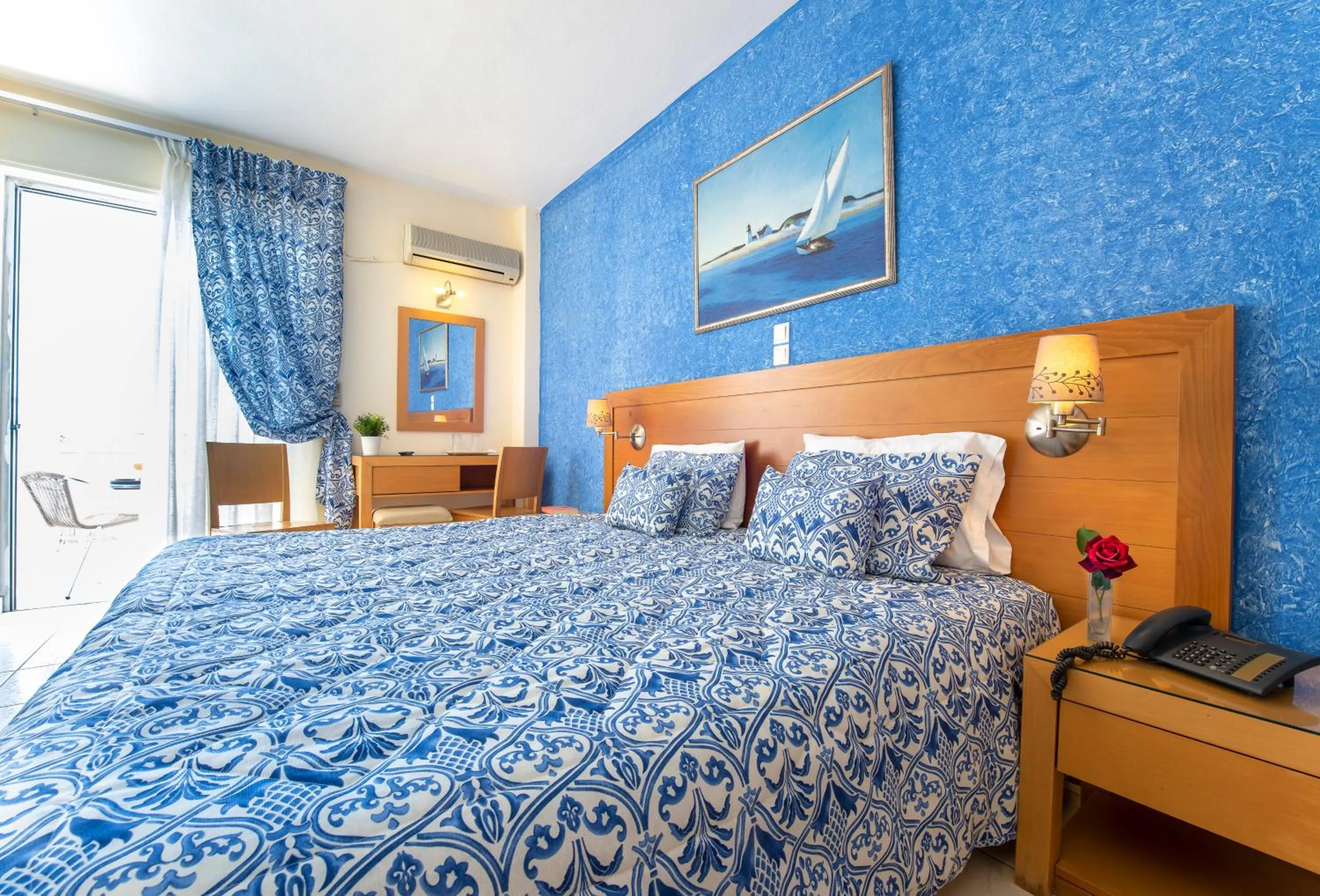 Bed in Avra Hotel