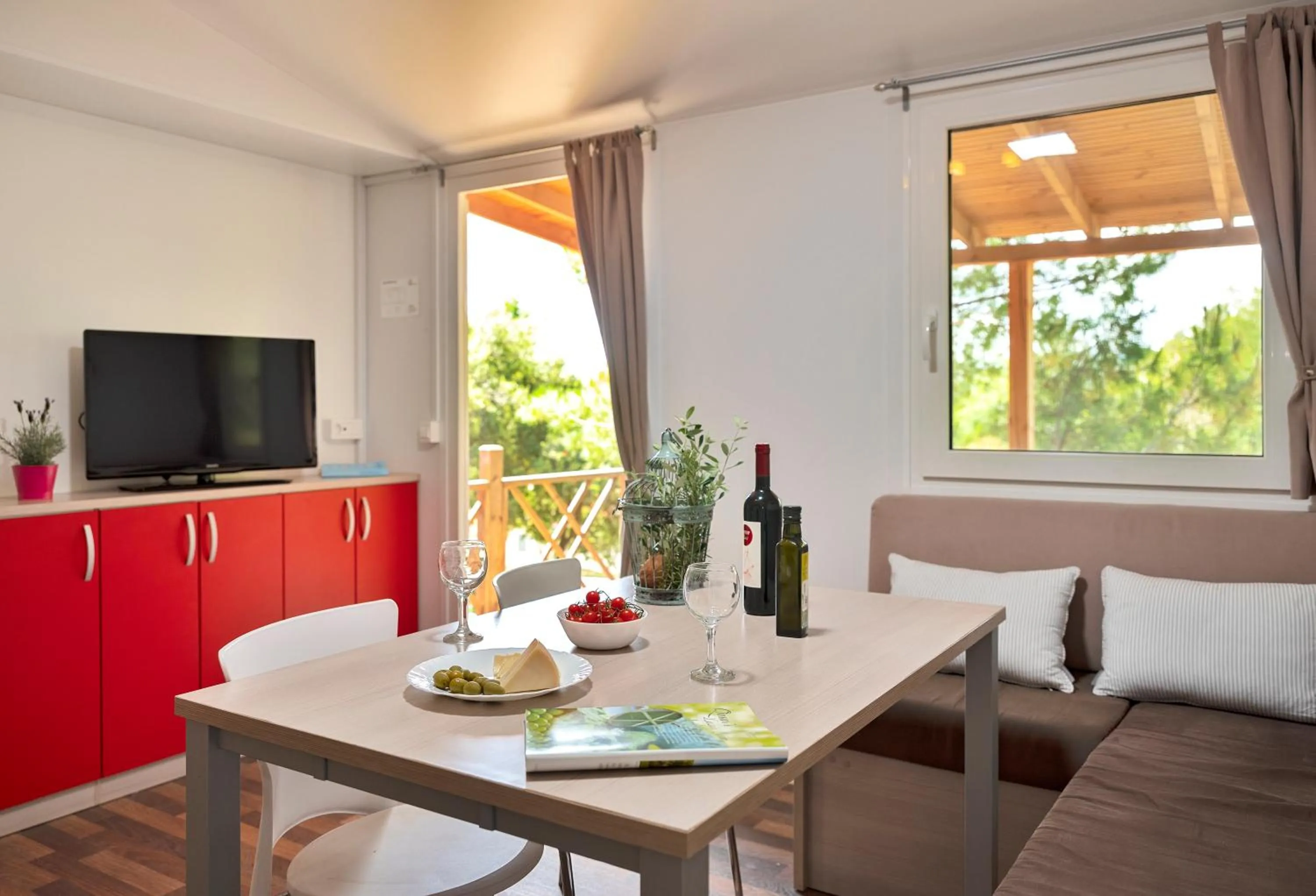 Living room in Mobile Homes Camp Perna - Adriatic Kampovi