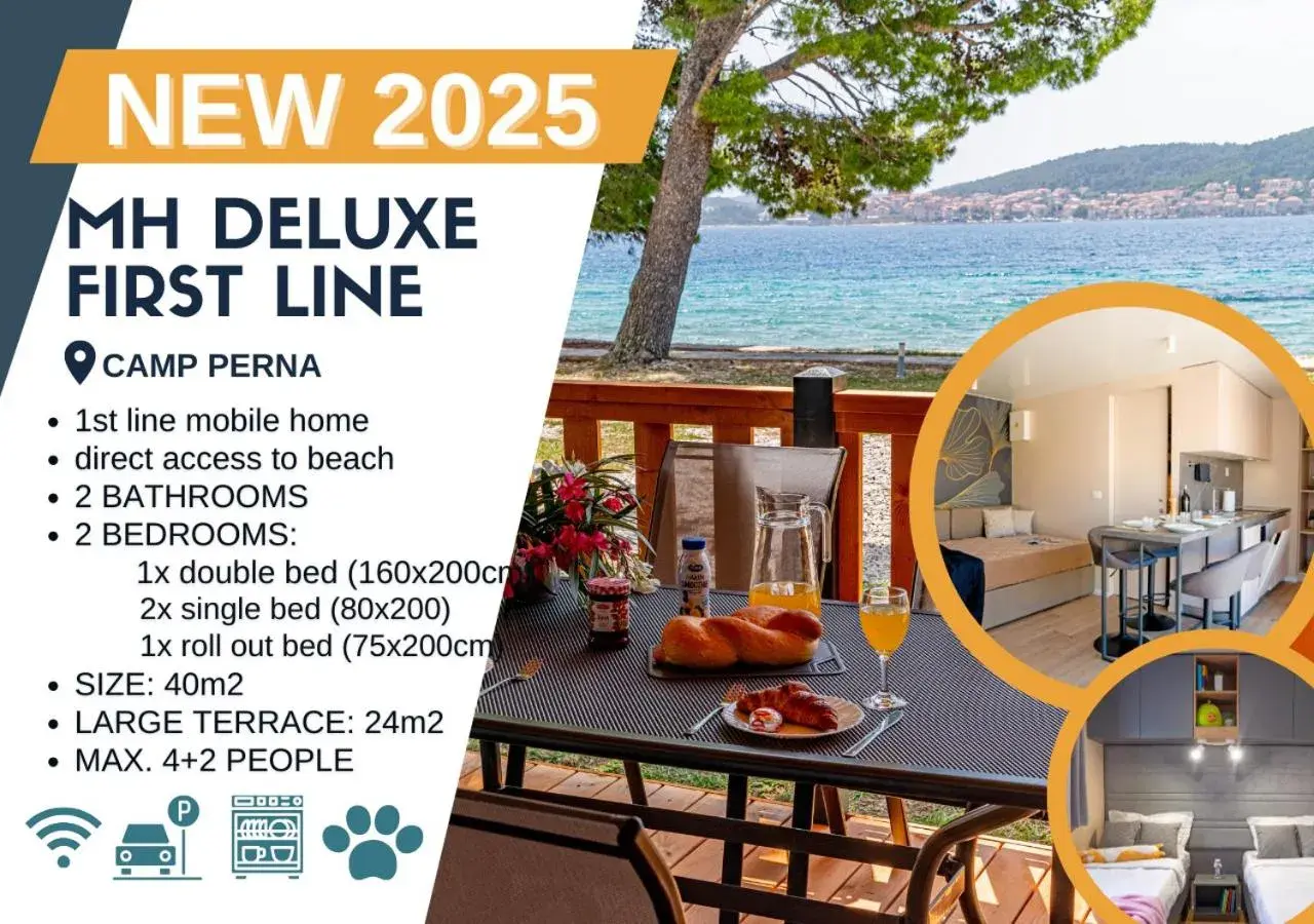 Deluxe mobile home first line in Mobile Homes Camp Perna - Adriatic Kampovi Deluxe mobile home first line in Mobile Homes Camp Perna - Adriatic Kampovi