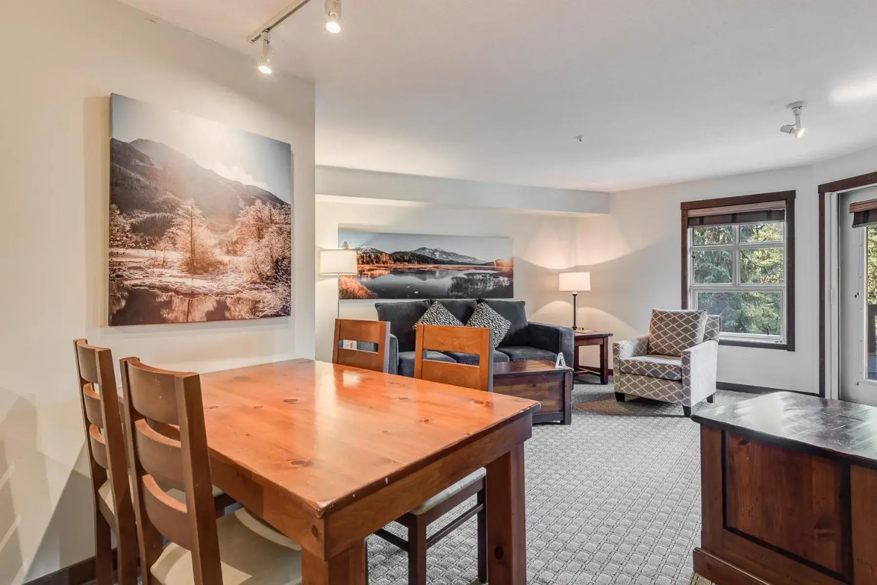 One Bedroom Accessible Queen Suite with Full Kitchen in Blackcomb Springs Suites by CLIQUE One Bedroom Accessible Queen Suite with Full Kitchen in Blackcomb Springs Suites by CLIQUE