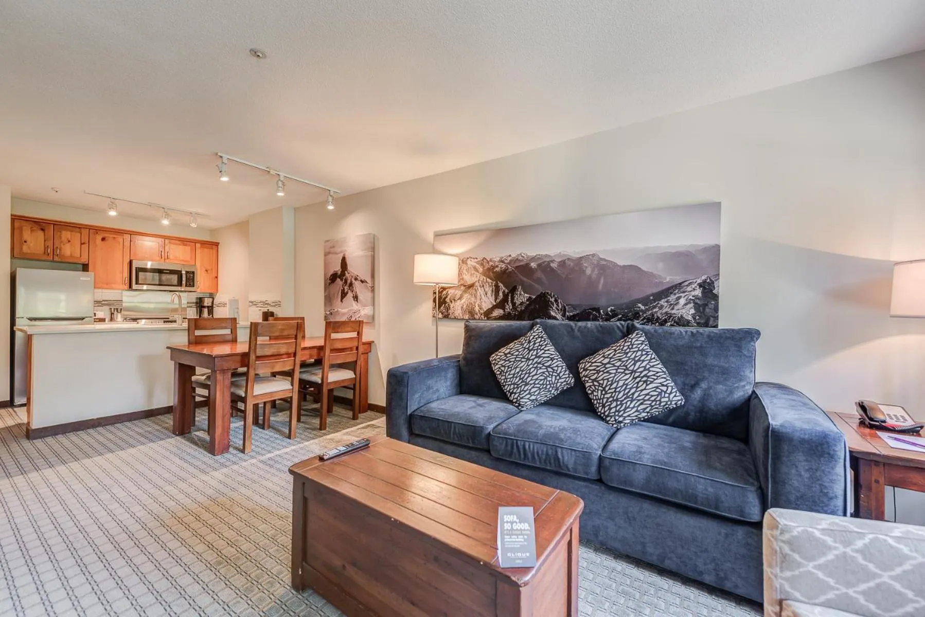 Kitchen or kitchenette in Blackcomb Springs Suites by CLIQUE