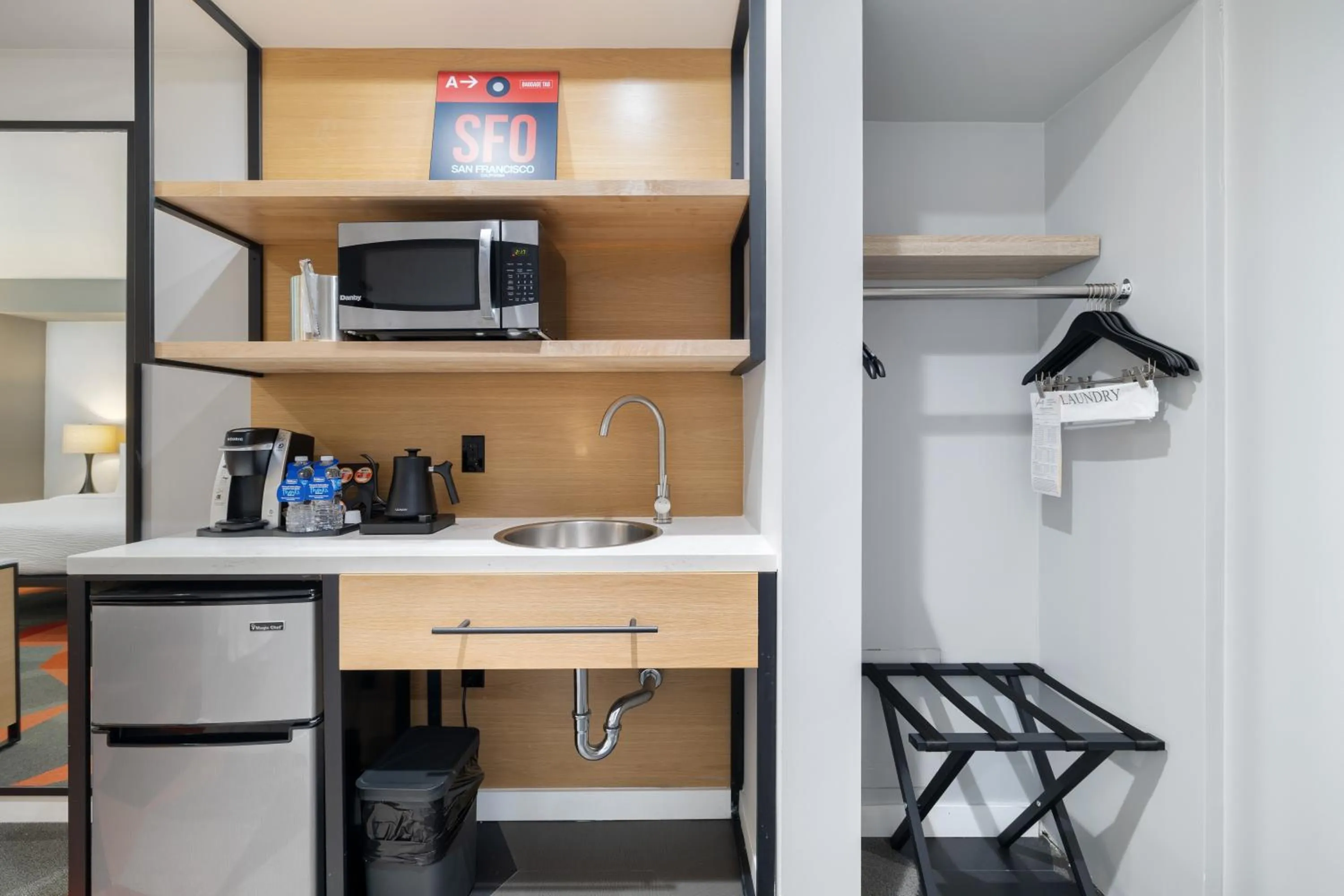 minibar in Infinity Hotel San Francisco, Tapestry Collection by Hilton