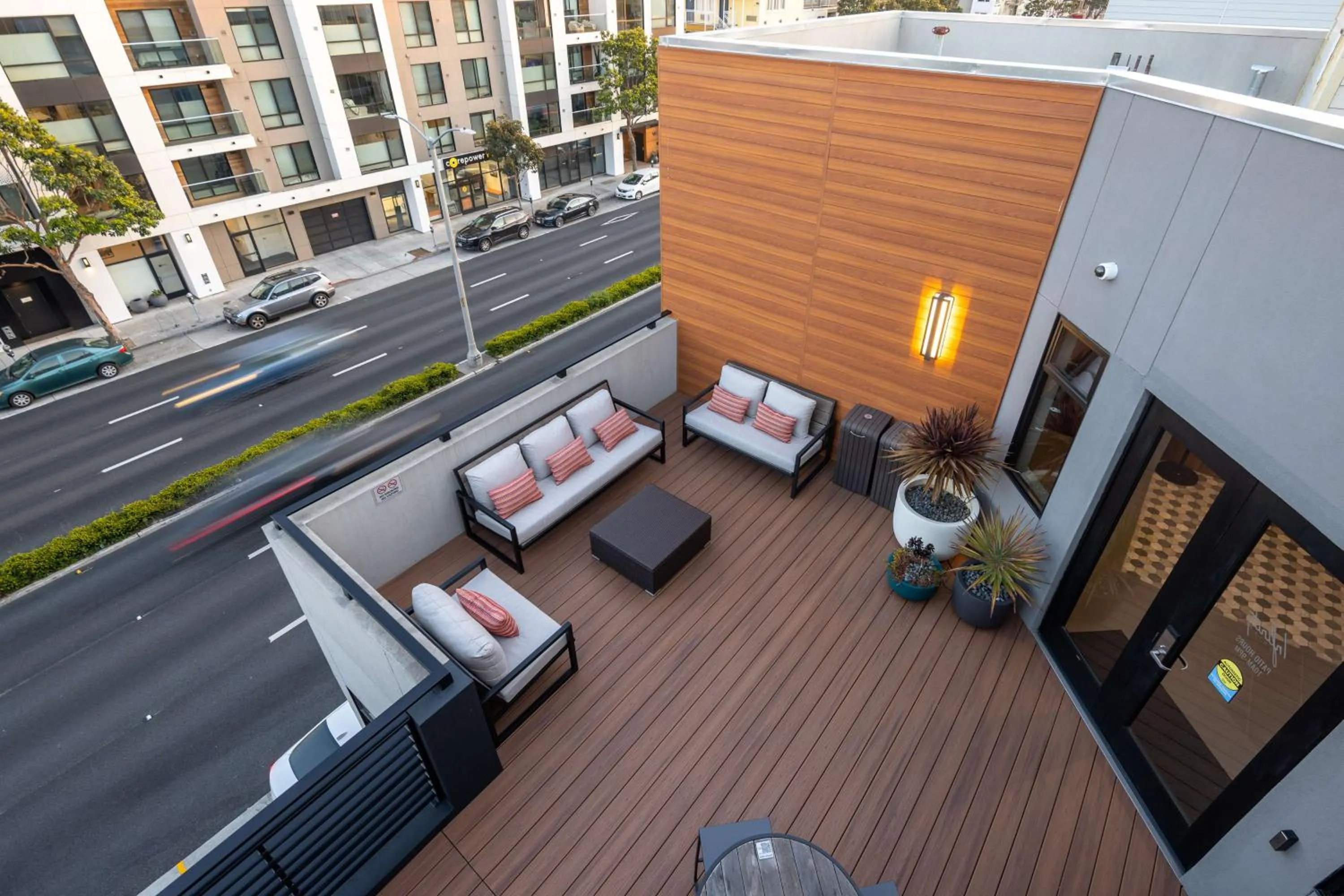 Patio in Infinity Hotel San Francisco, Tapestry Collection by Hilton