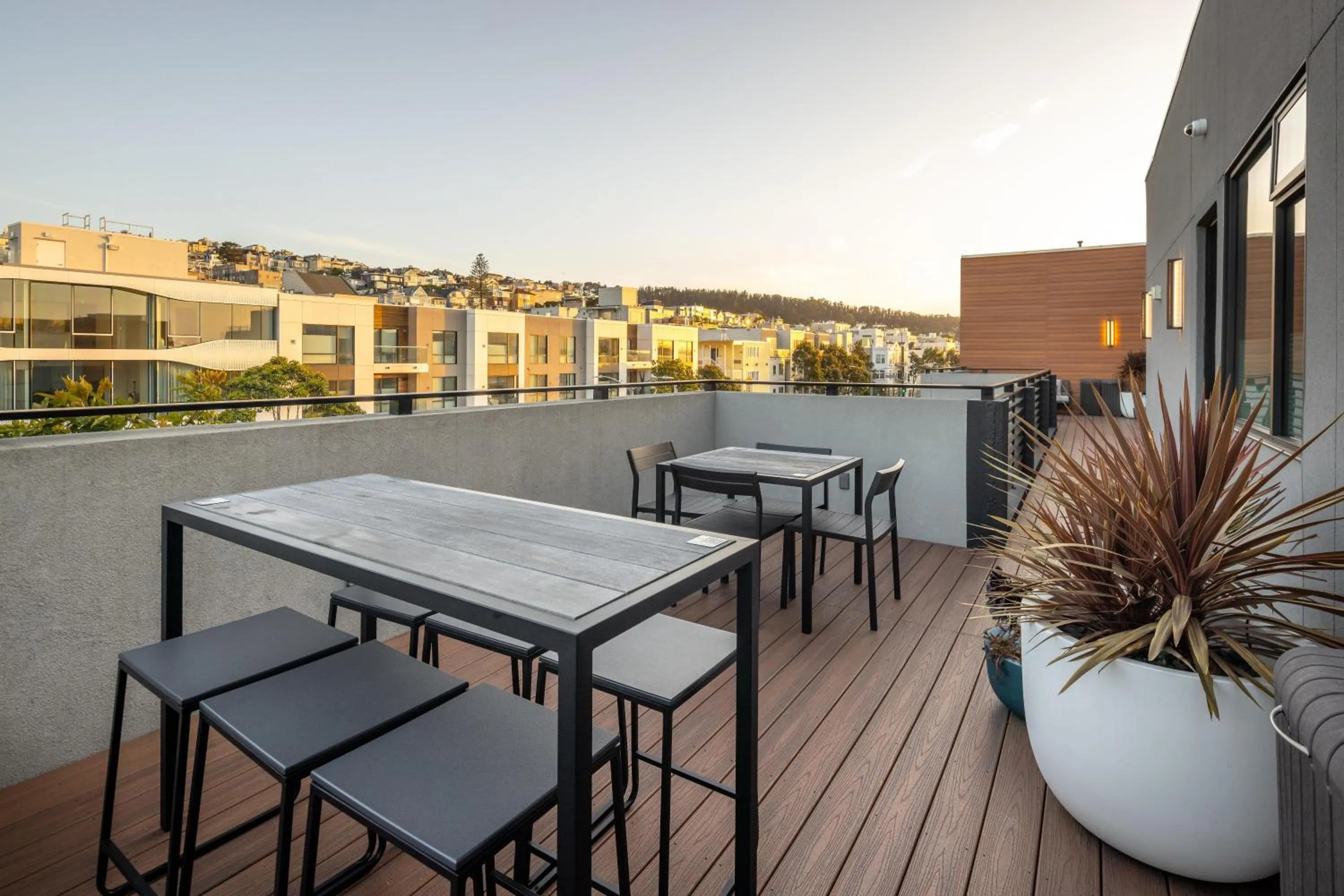 Patio in Infinity Hotel San Francisco, Tapestry Collection by Hilton
