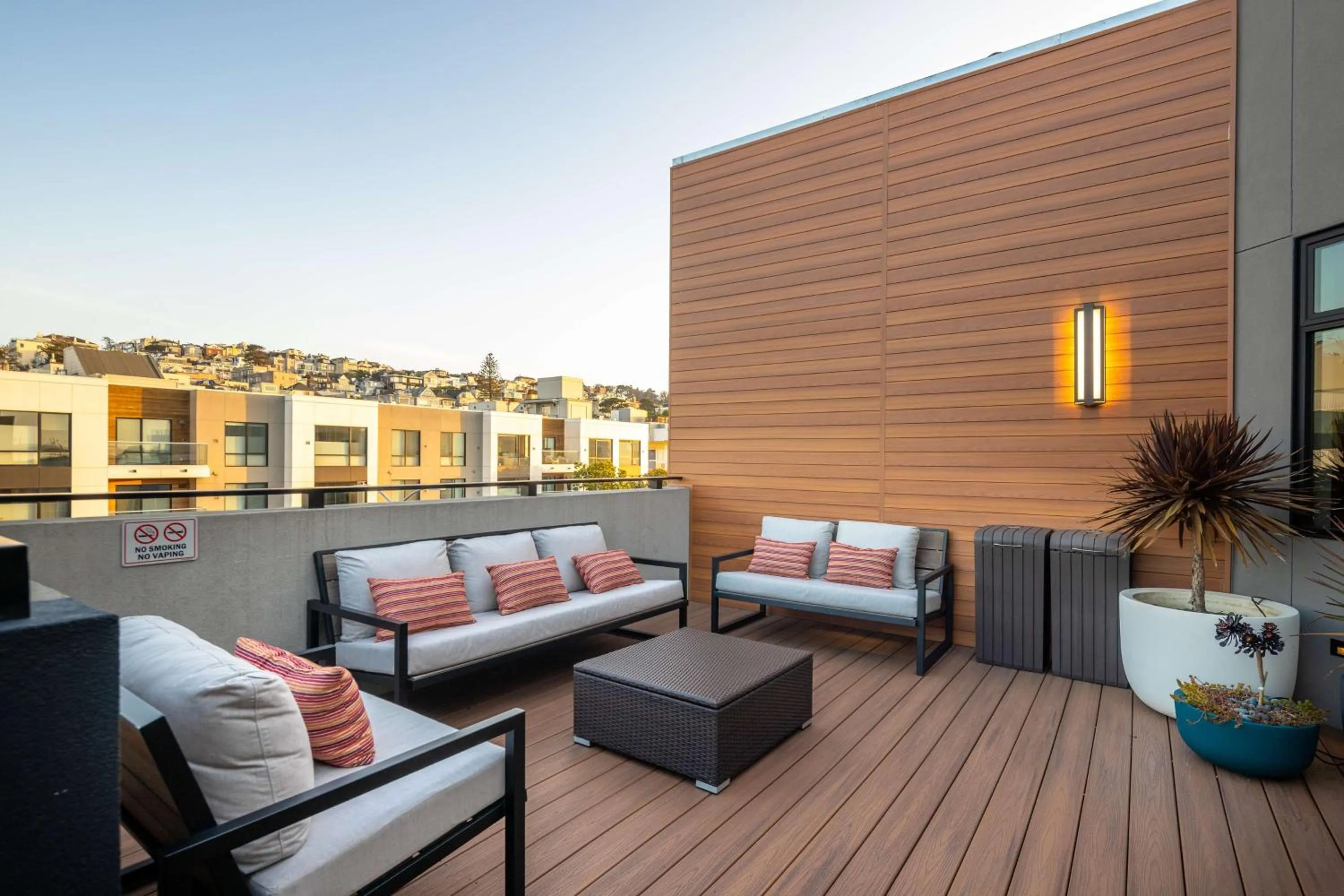 Patio in Infinity Hotel San Francisco, Tapestry Collection by Hilton